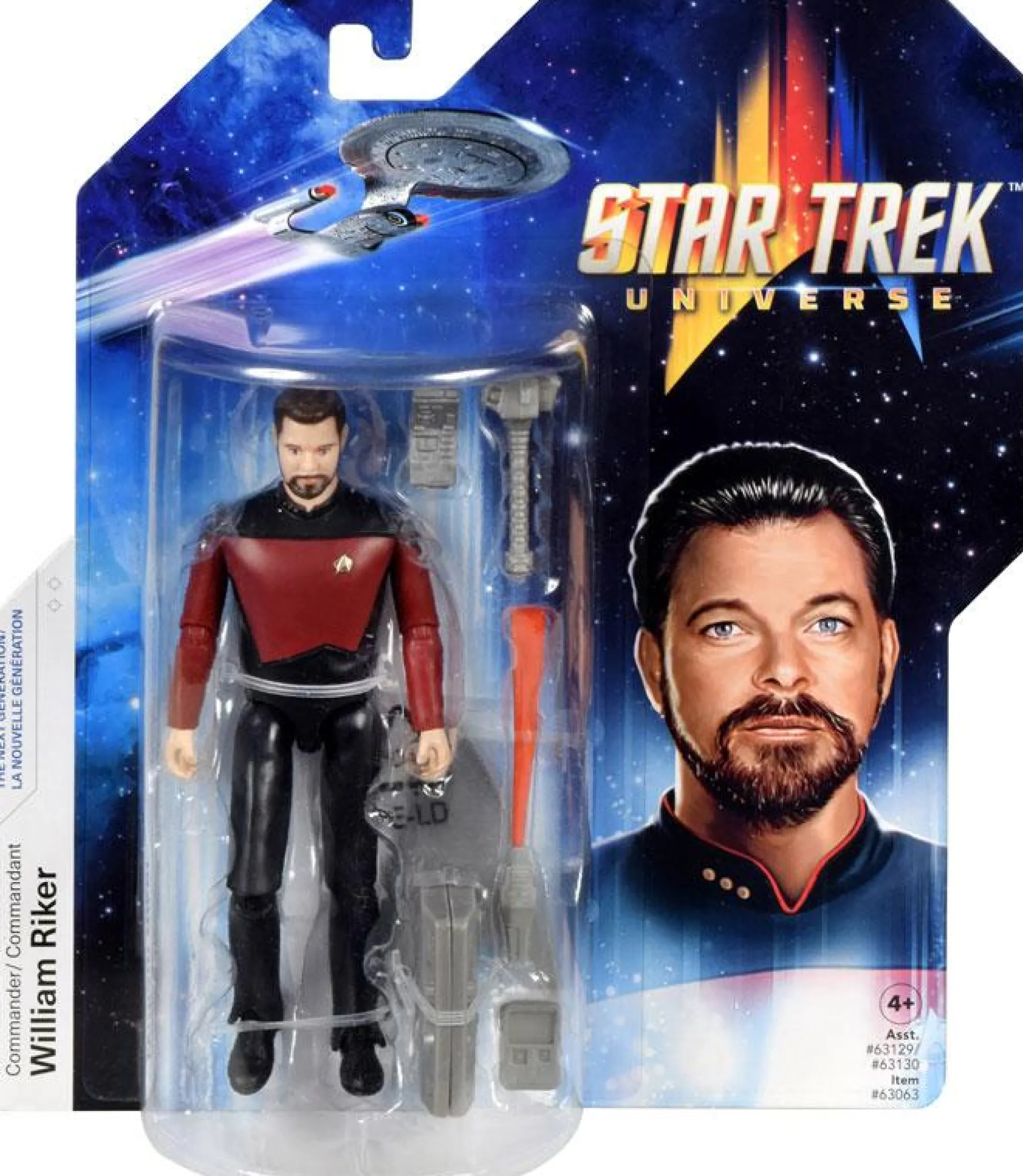 Playmates Sale | Star Trek<Star Trek Universe 5 Inch Action Figure - Commander William Riker