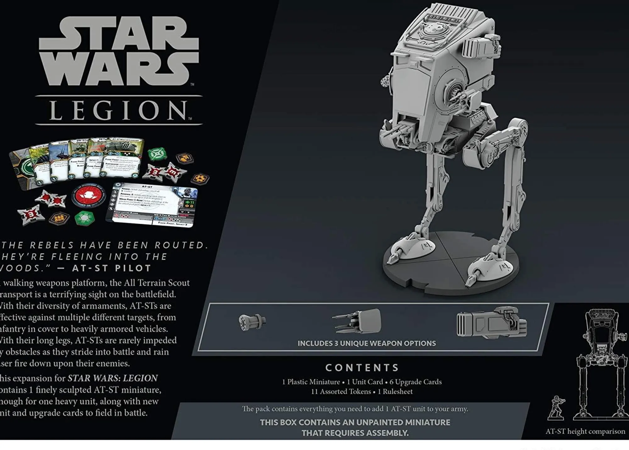 Fantasy Flight Games Games - Star Wars | Games - Star Wars<Star Wars: Legion - AT-ST Unit Expansion Pack