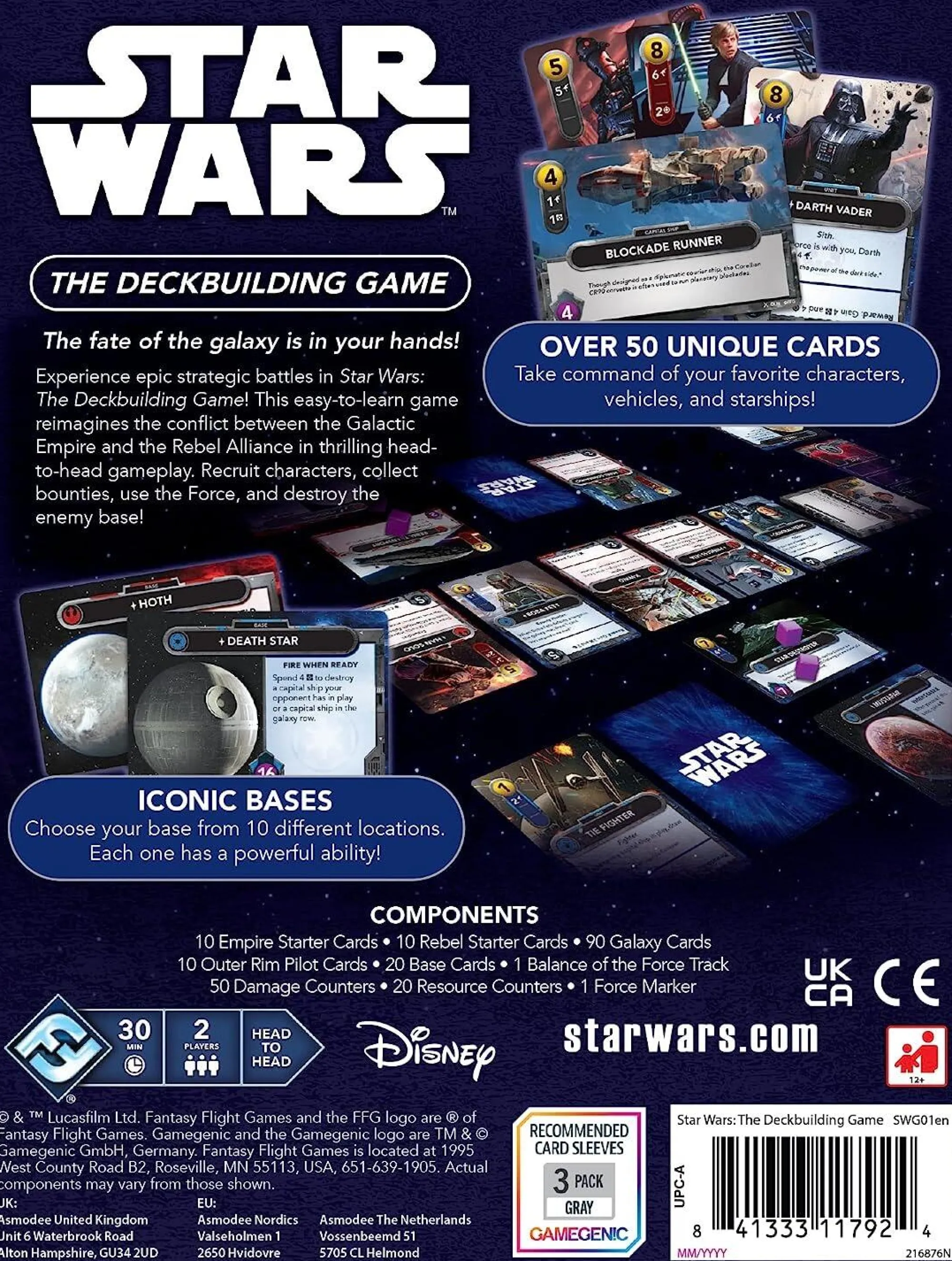 Fantasy Flight Games 2 Player Games | Games - Star Wars<Star Wars: The Deckbuilding Card Game