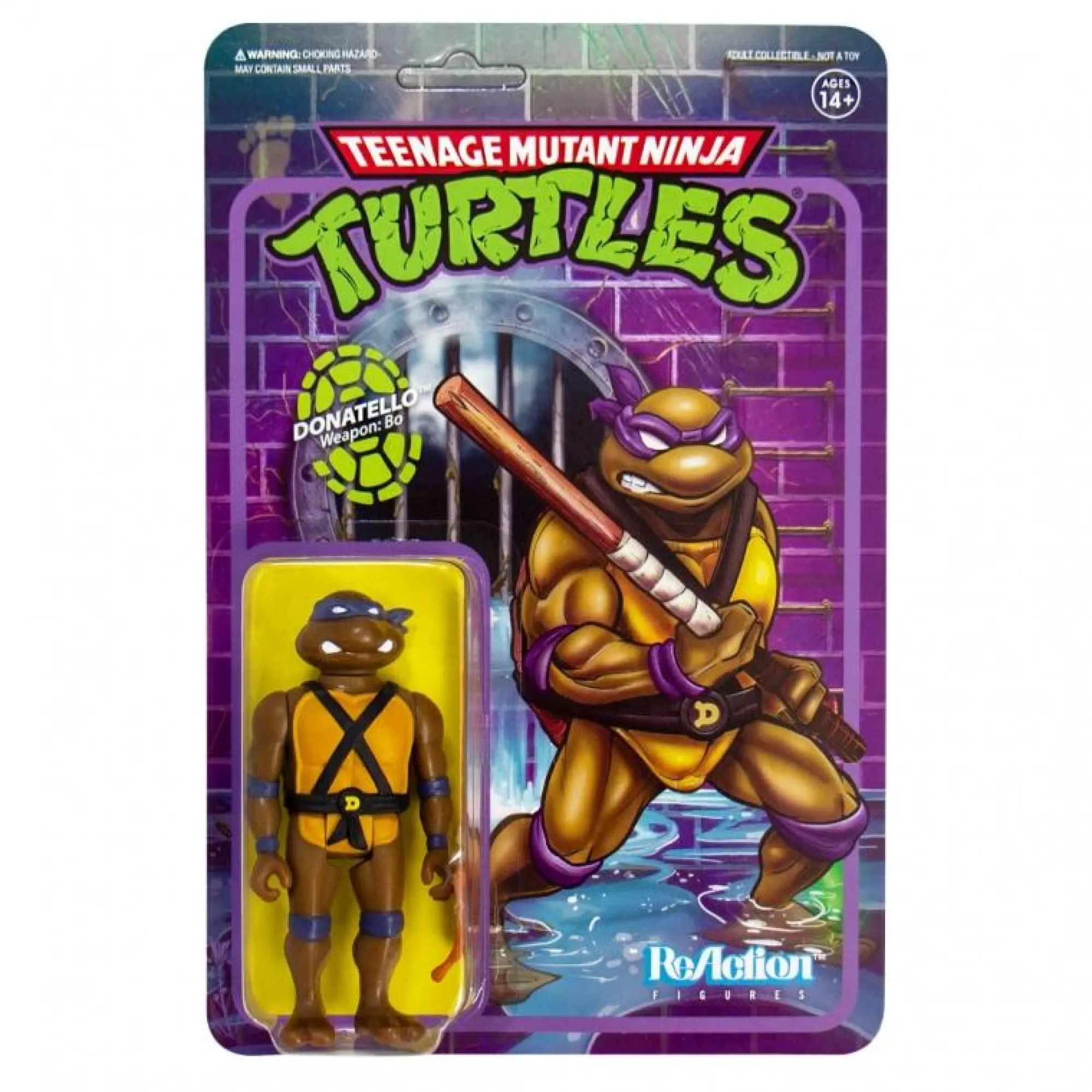 Super7 Reaction | ReAction TMNT<Teenage mutant ninja turtles REACTION ACTION FIGURE - DONATELLO