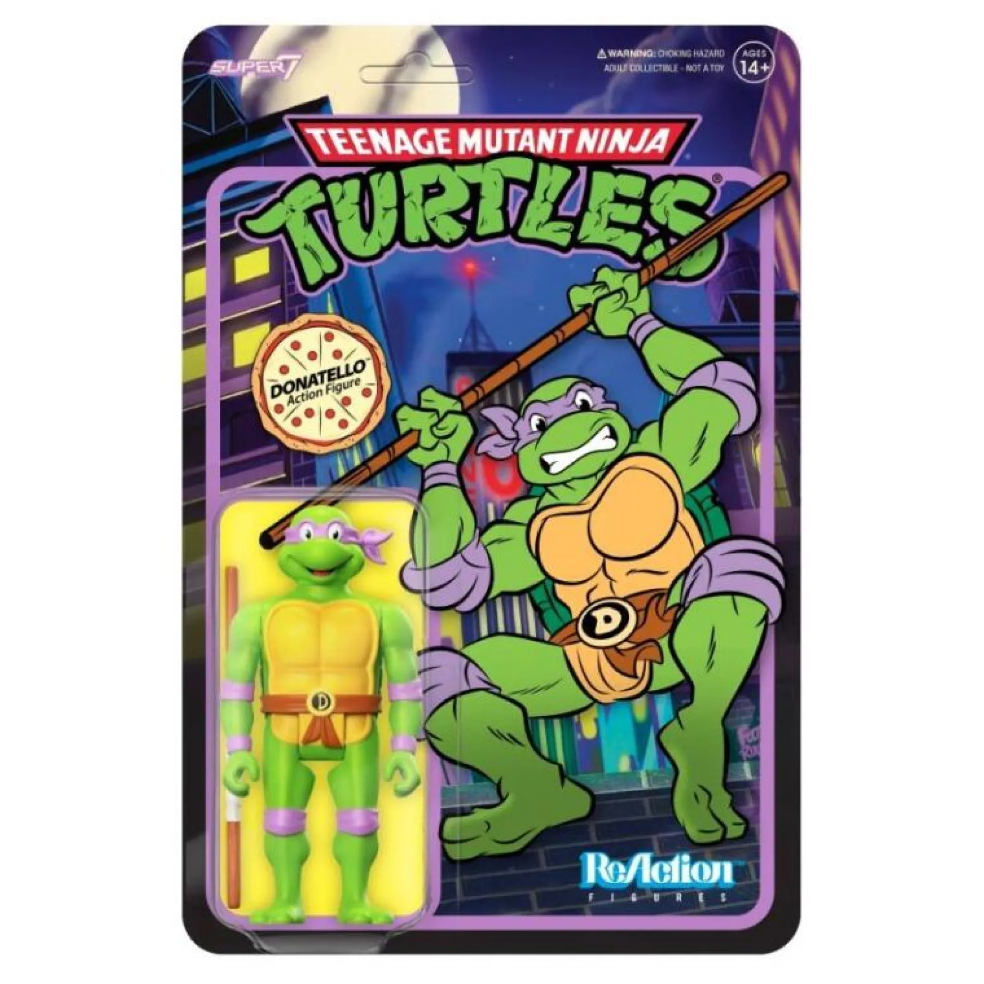 Super7 Reaction | ReAction TMNT<Teenage mutant ninja turtles ReAction Action Figure - Donatello Toon