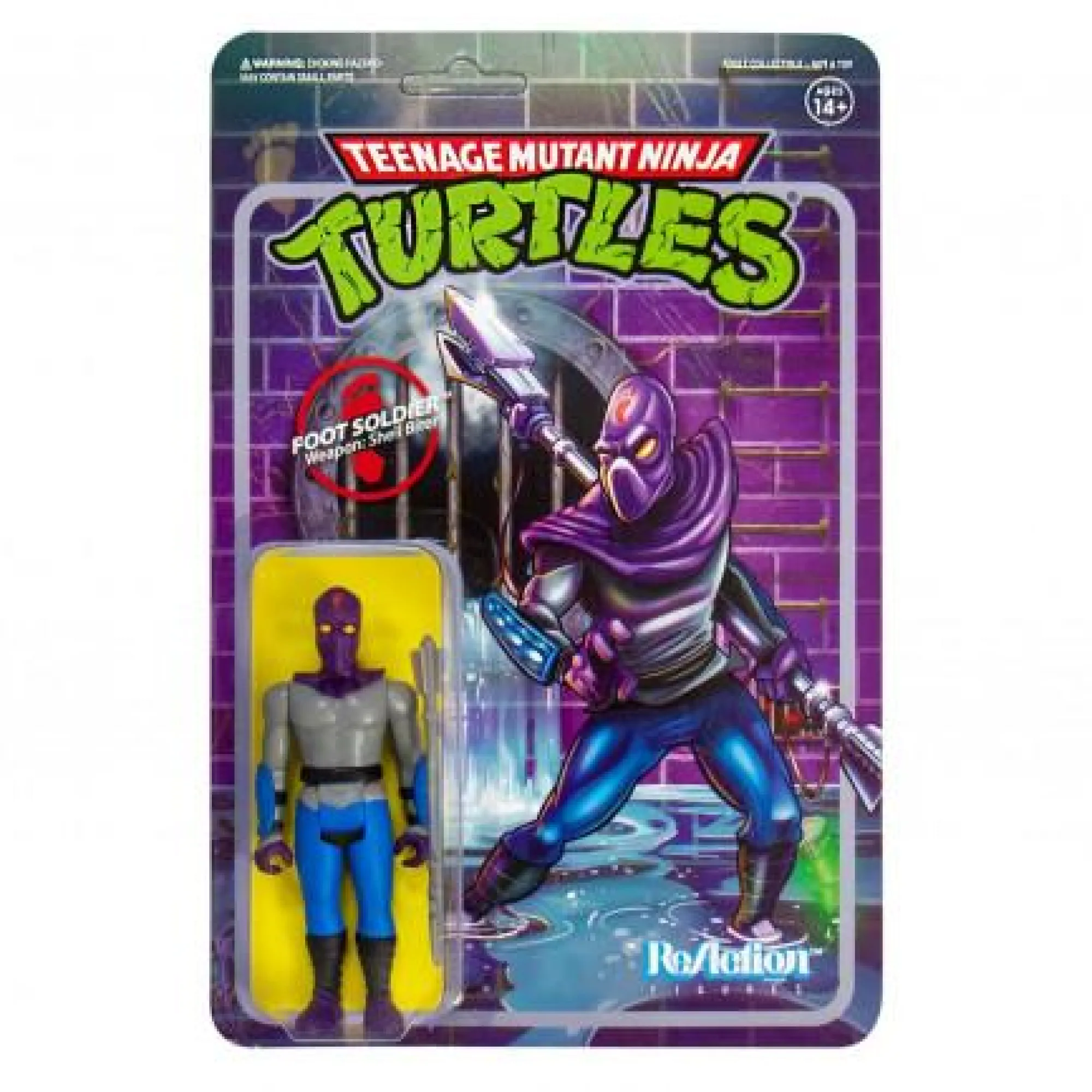 Super7 Reaction | ReAction TMNT<Teenage Mutant Ninja Turtles ReAction Action Figure - Foot Soldier