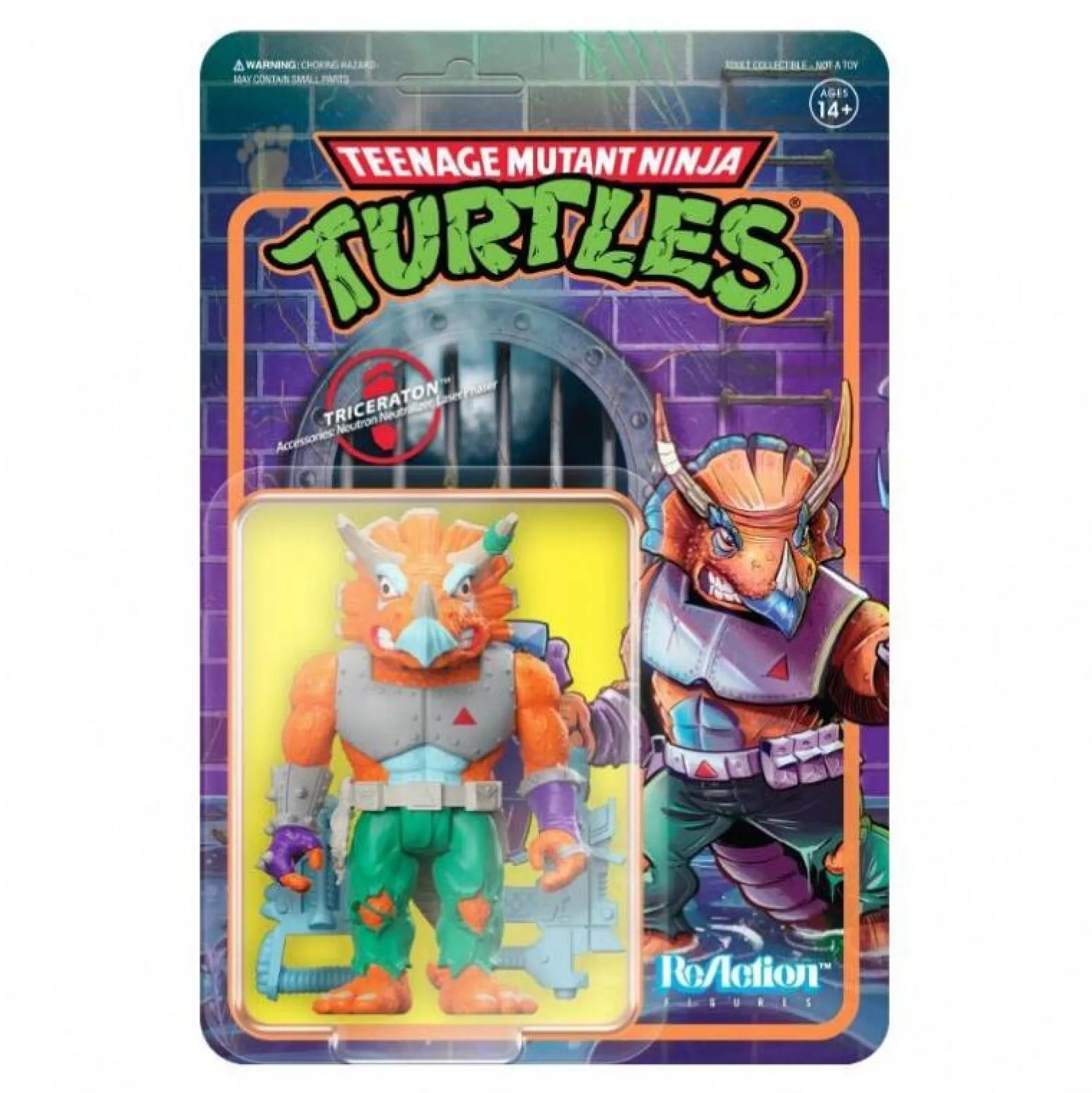 Super7 Reaction | ReAction TMNT<Teenage Mutant Ninja Turtles ReAction Action Figure Wave 6 - Triceraton