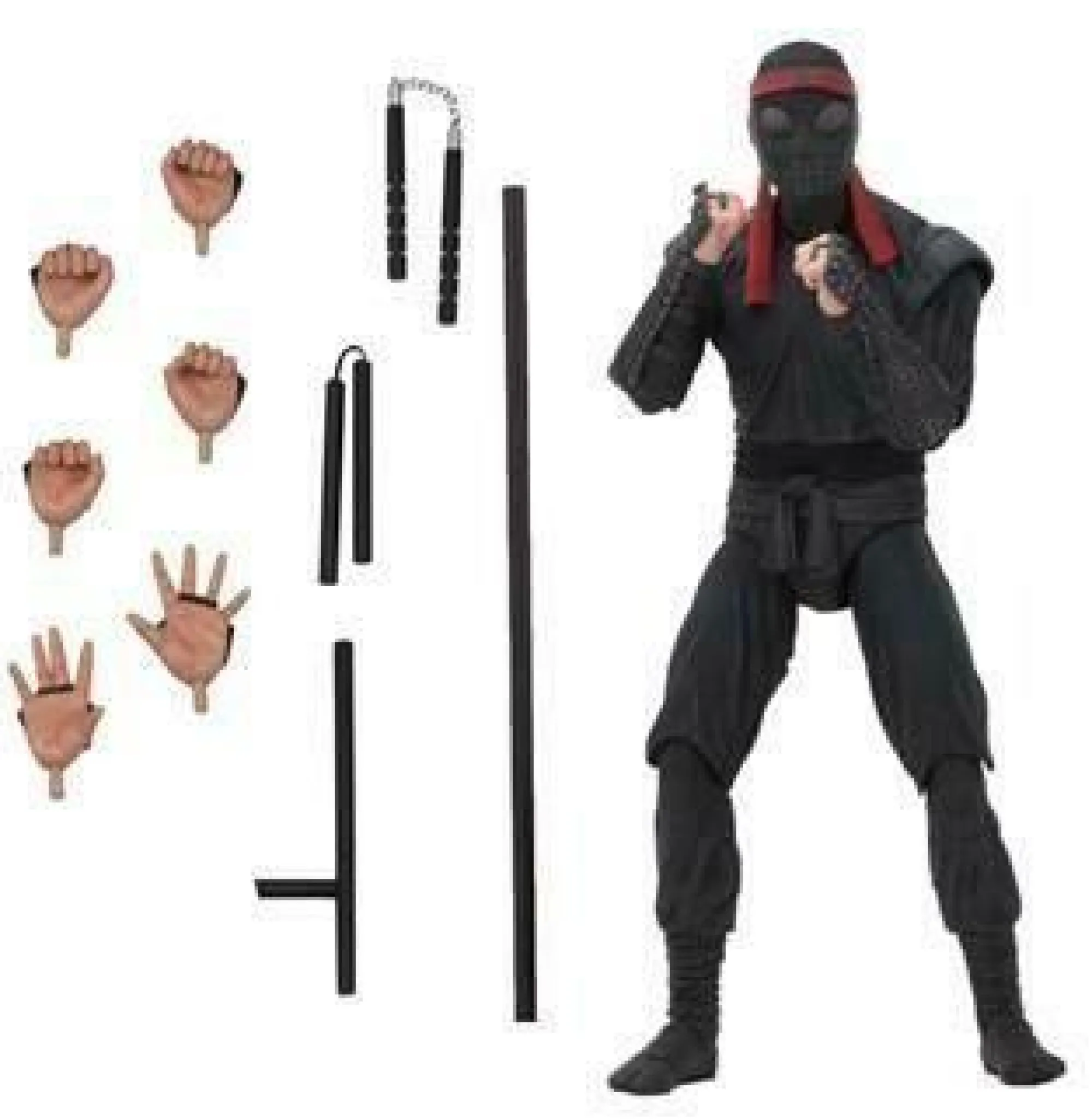 Neca Teenage Mutant Ninja Turtles 6" Action Figures<Teenage Mutant Ninja Turtles TMNT Movie Action Figure - Foot Soldier (Melee Weaponry)