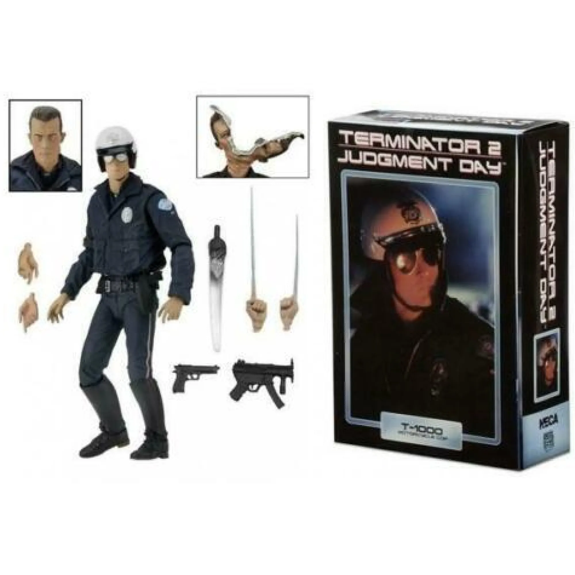 Neca Terminator<Terminator 2 Ultimate T-1000 (Motocycle Cop) Action Figure