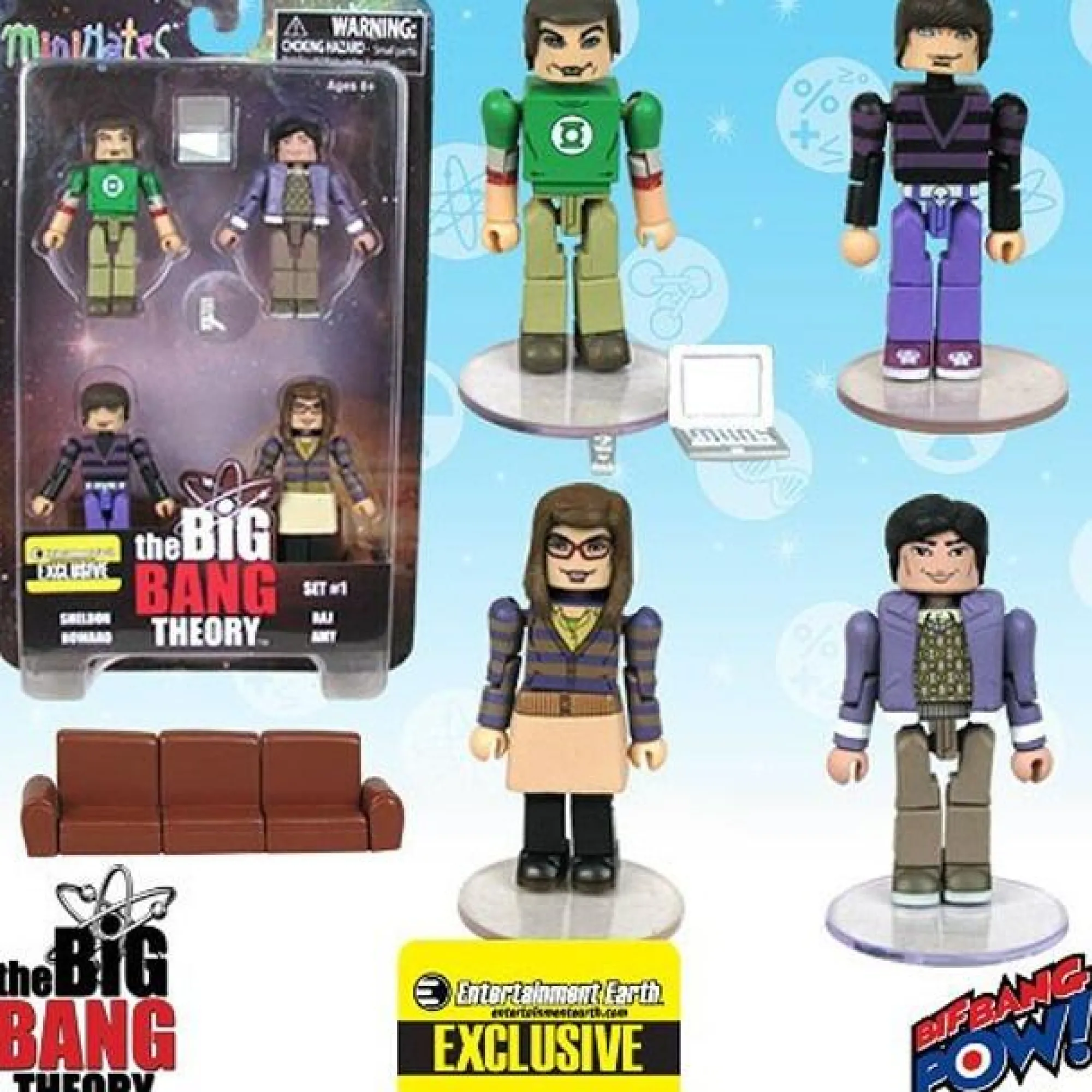 Bif Bang Pow! Miscellaneous<The Big Bang Theory Minimates Set 1 - Set of 4