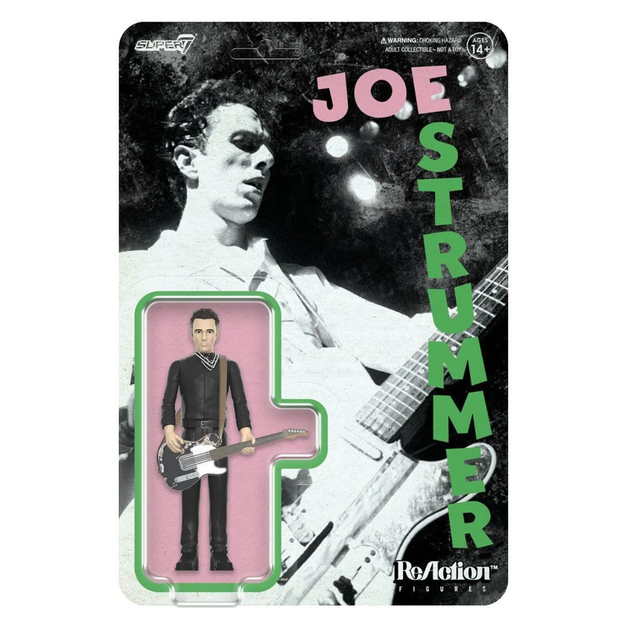 Super7 Reaction | Music<The Clash ReAction Action Figure - Joe Strummer (London Calling)