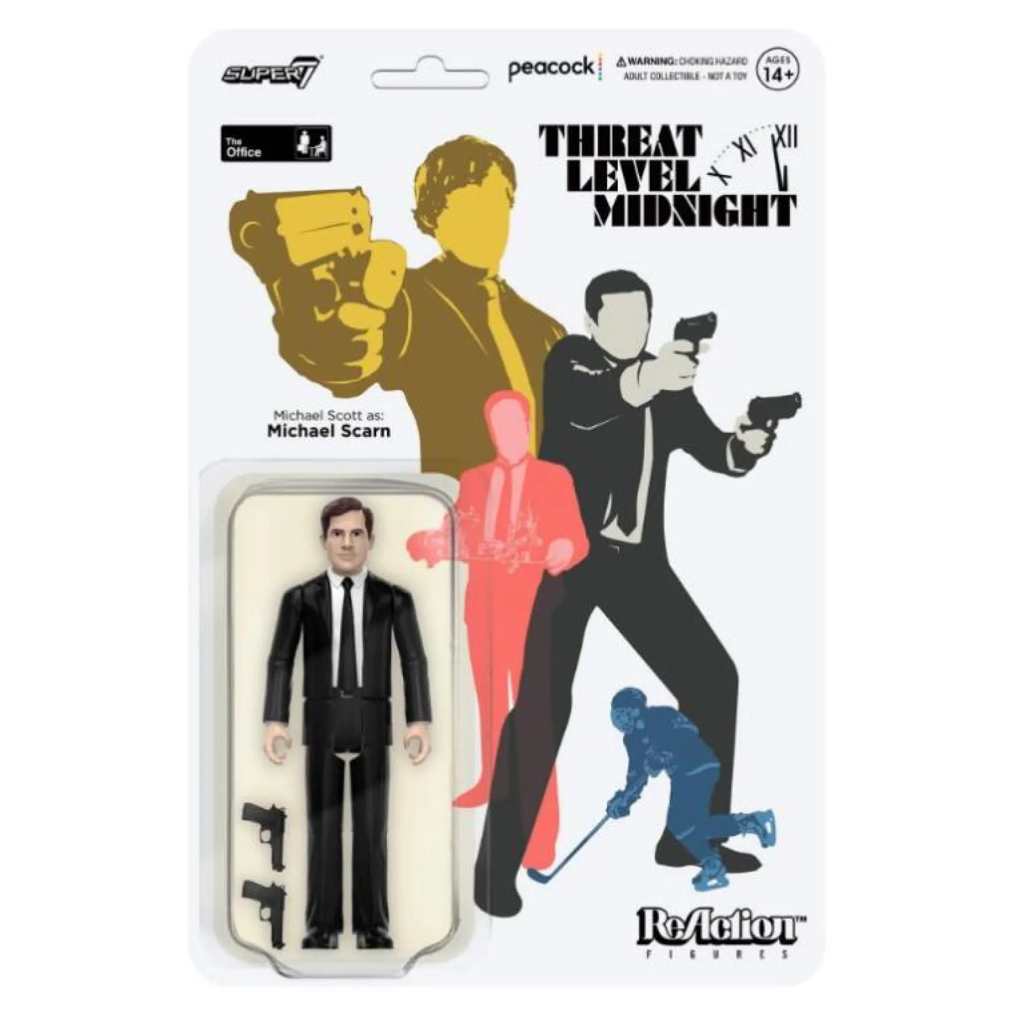 Super7 Reaction | Miscellaneous<The Office Reaction Action Figure - Michael Scarn