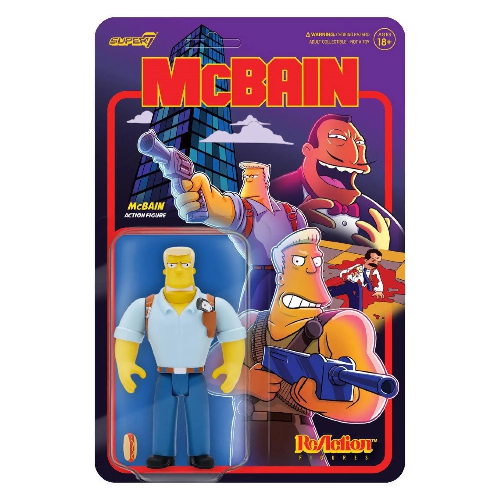 Super7 Reaction | Sale<The Simpsons McBain ReAction Action Figure - McBain