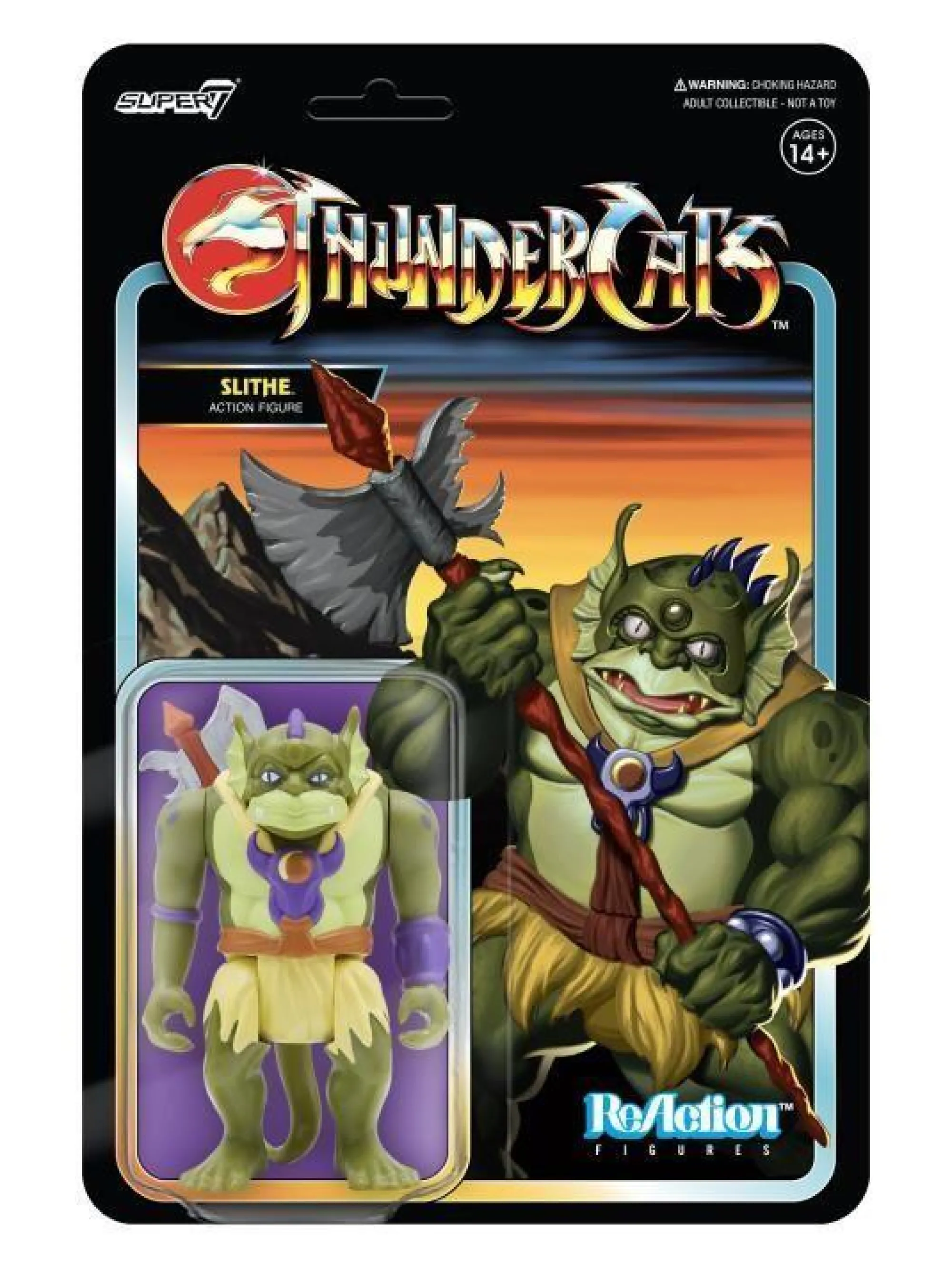 Super7 Reaction<Thundercats ReAction Action Figure - Slithe