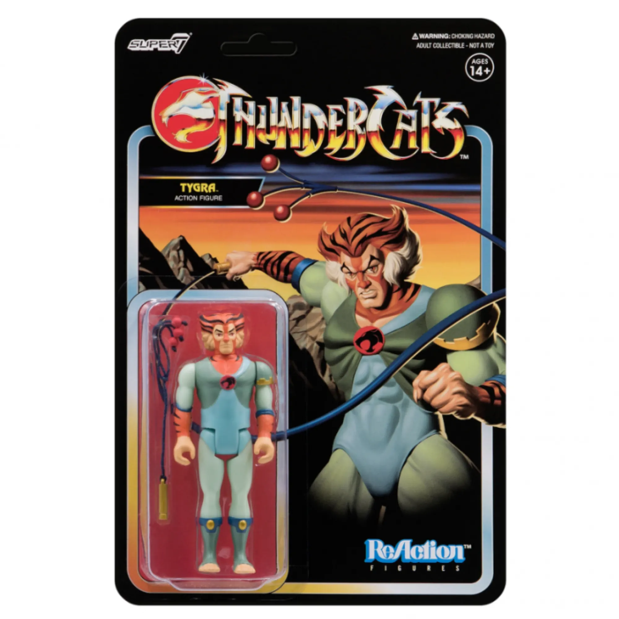 Super7 Reaction<Thundercats ReAction Action Figure Wave 2 - Tygra