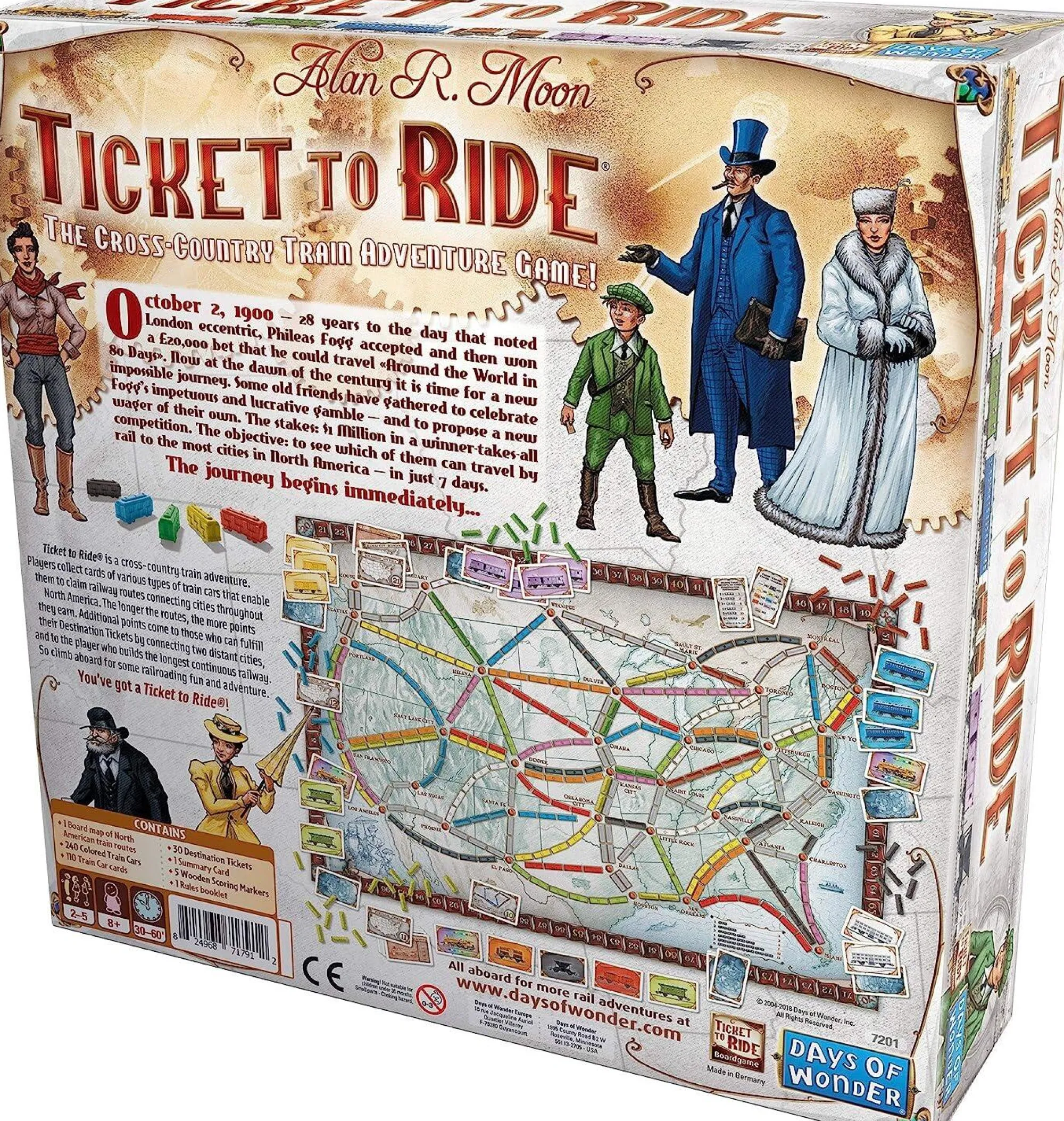 Days of Wonder 4+ Player Games | 2-4 Player Games<Ticket To Ride Strategy Board Game