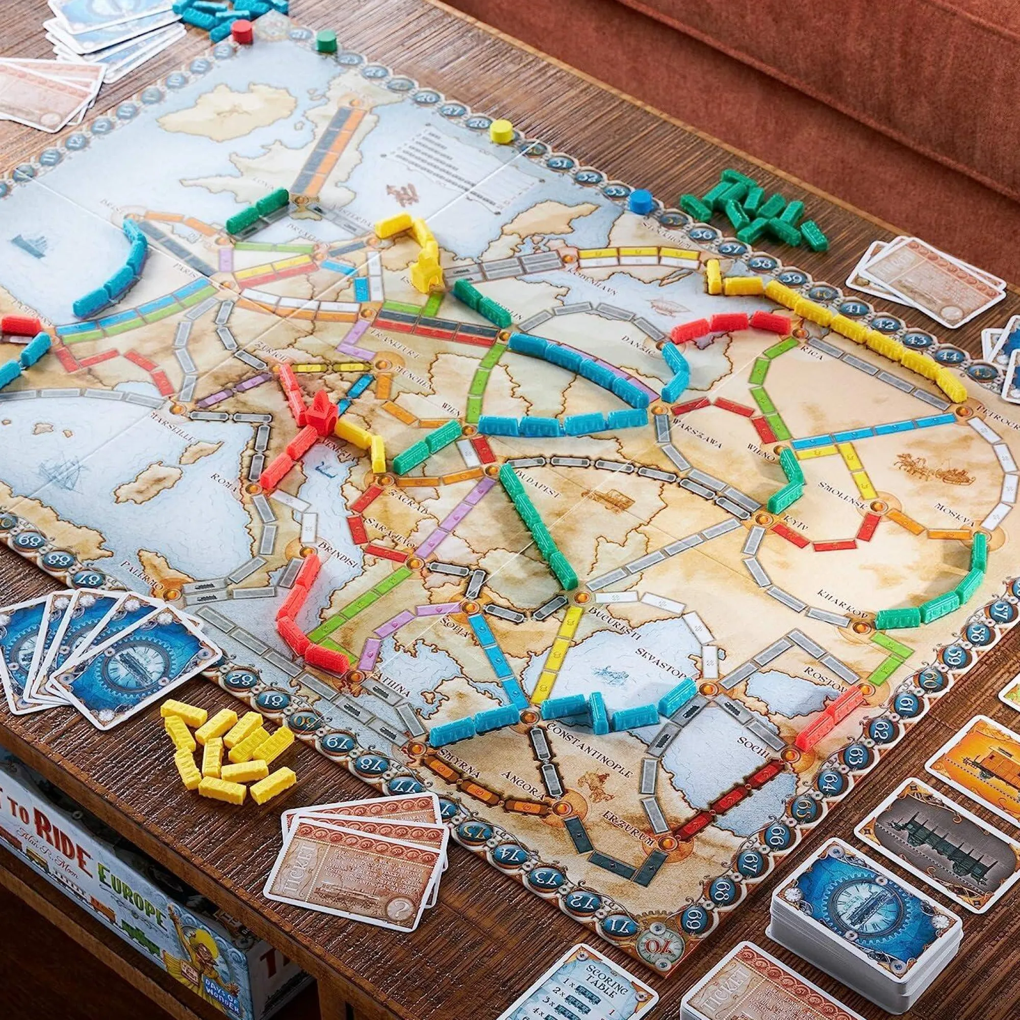 Days of Wonder 4+ Player Games | 2-4 Player Games<Ticket To Ride Strategy Board Game: Europe