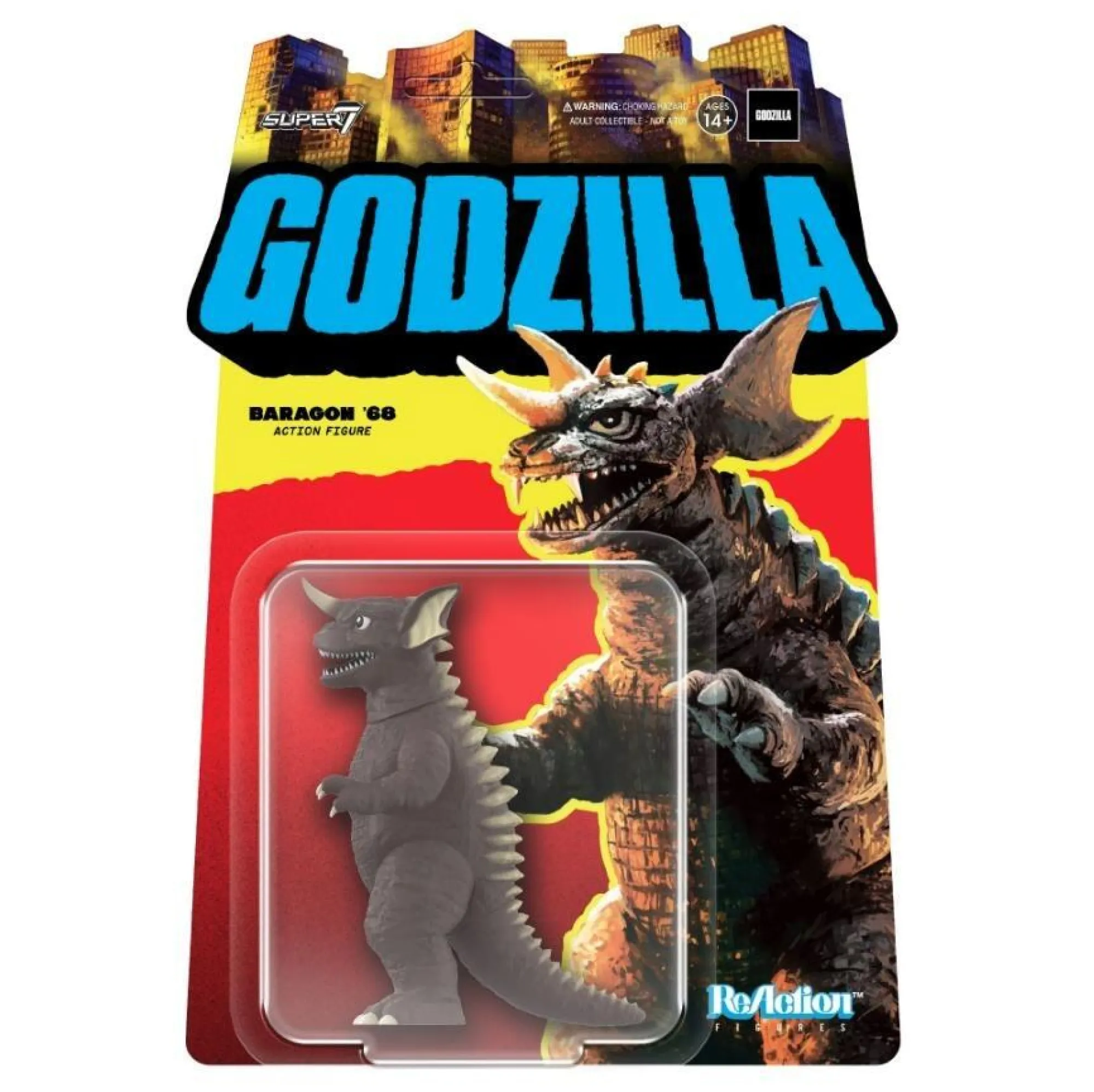 Super7 Reaction<TOHO Godzilla 1968 Reaction Action Figure Wave 5 - Baragon