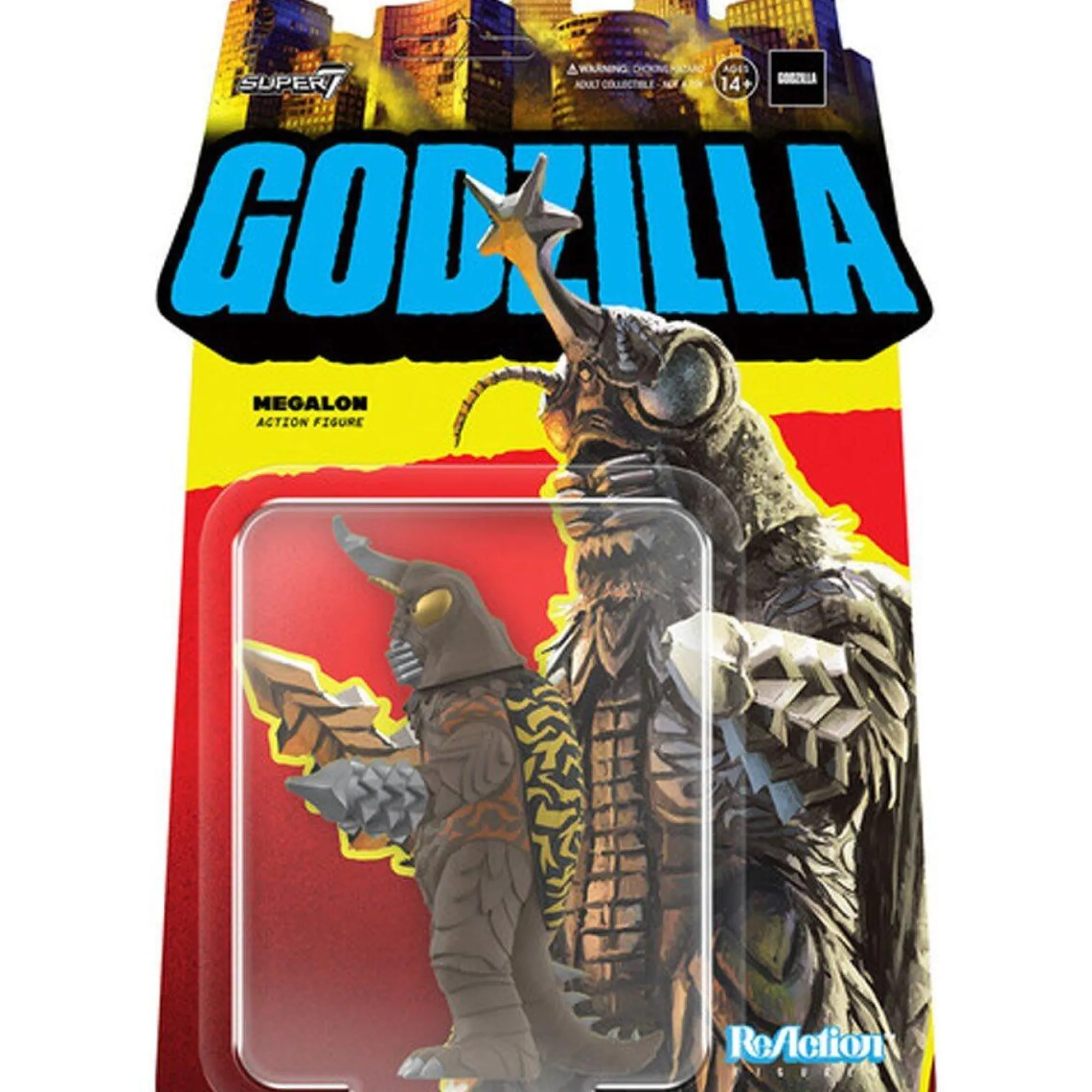 Super7 Reaction<TOHO Godzilla 1973 Reaction Action Figure Wave 3 - Megalon