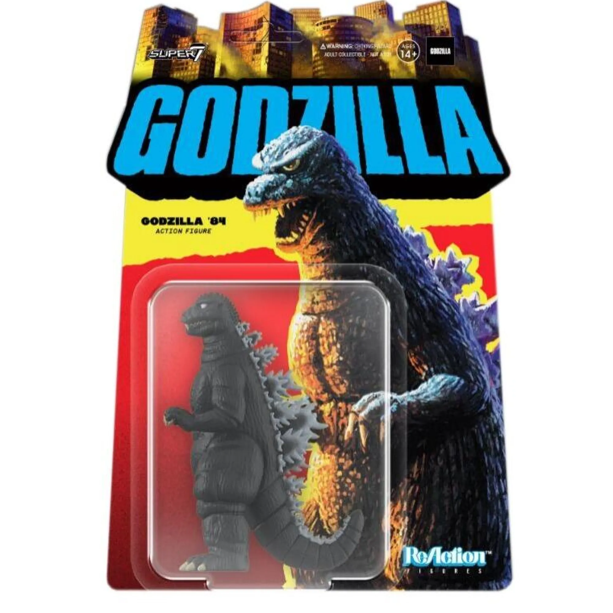 Super7 Reaction<TOHO Godzilla Reaction Action Figure - 1984 Godzilla (Four Toes)