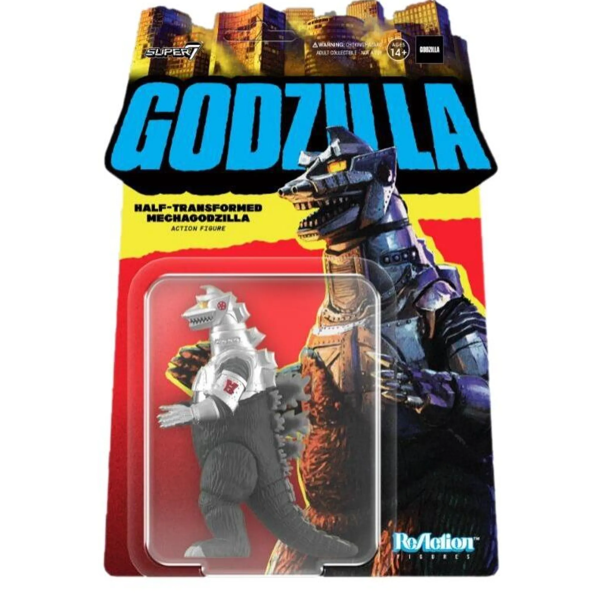 Super7 Reaction<TOHO Godzilla Reaction Action Figure - Mechagodzilla (Half-Transformed)