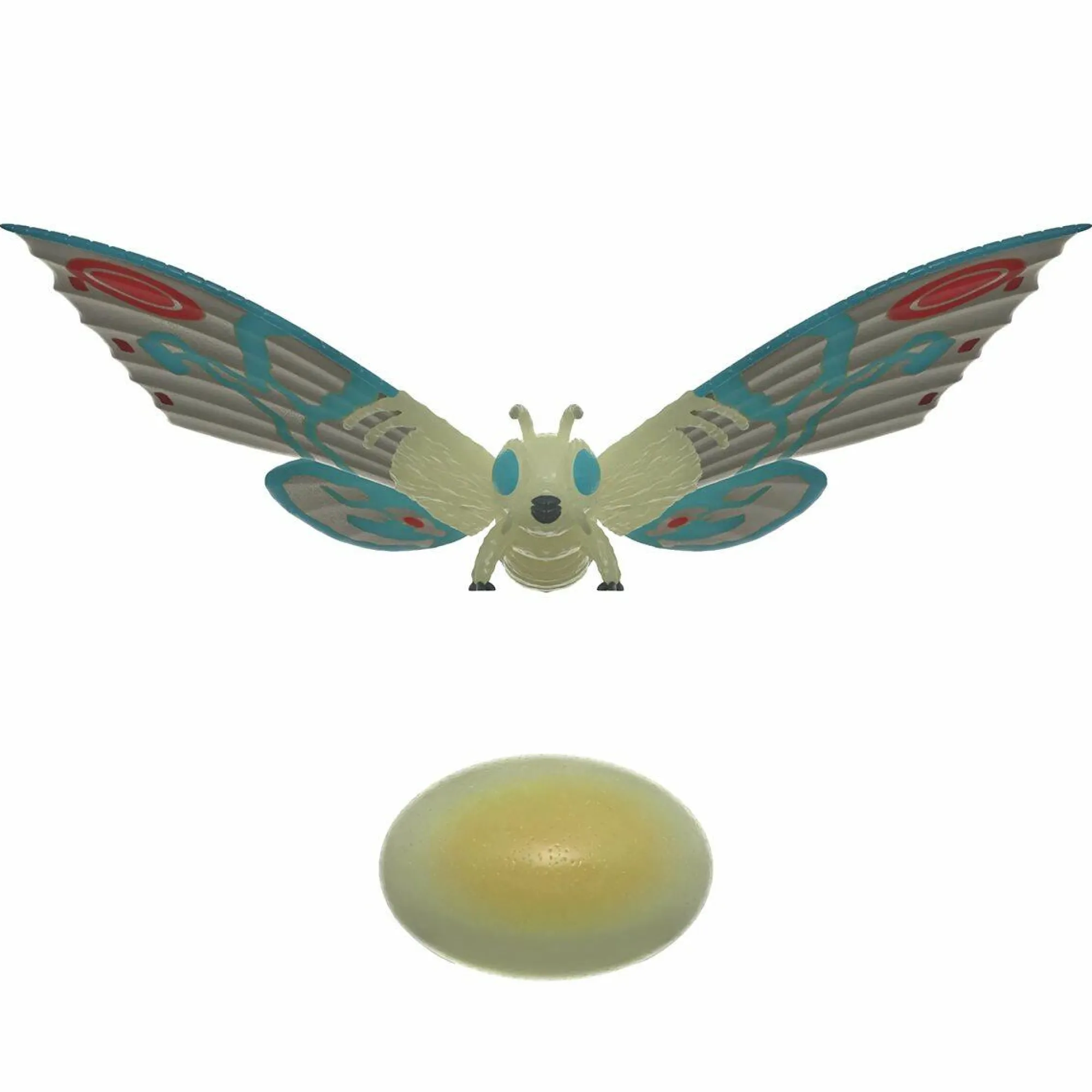 Super7 Reaction<TOHO Godzilla Reaction Action Figure - Shogun Mothra (GITD)