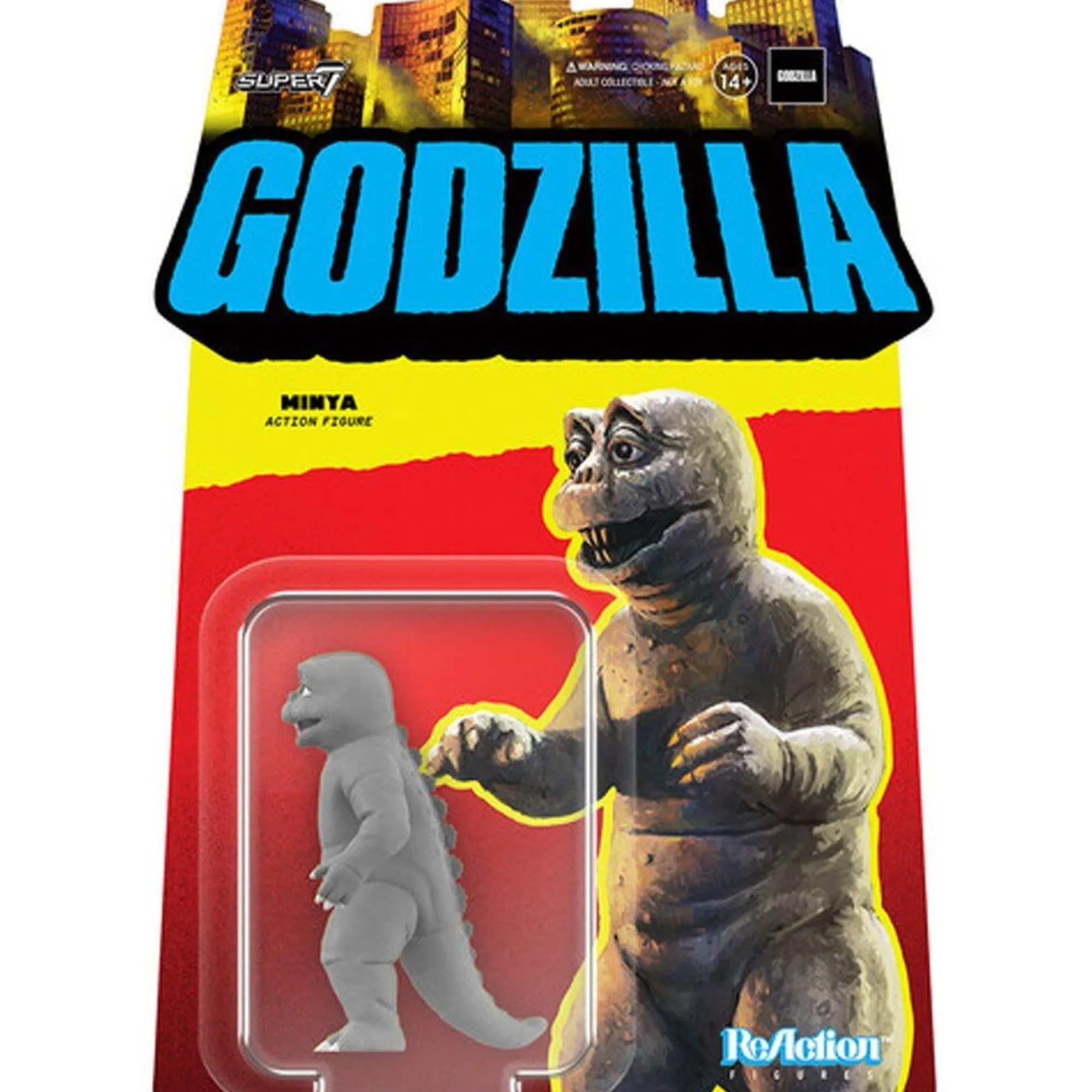 Super7 Reaction<TOHO Godzilla Reaction Action Figure Wave 3 - Minya (Light Blue)