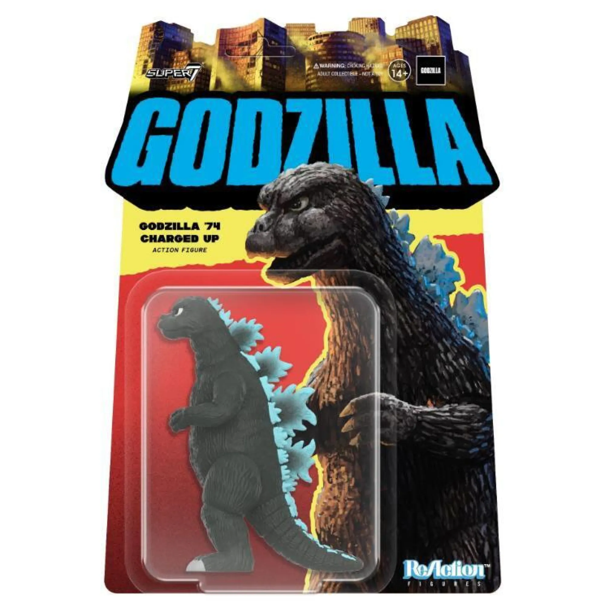 Super7 Reaction | Miscellaneous<TOHO ReAction Action Figure Wave 6 - Godzilla 1974 (Charged Up)