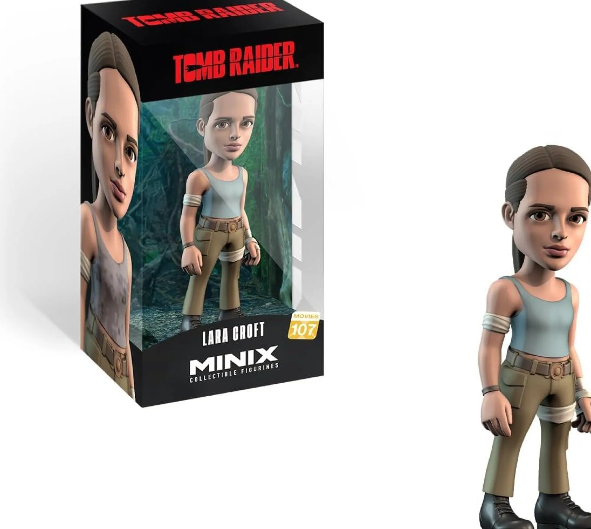 Minix Collectible Figurines Miscellaneous | Minix Collectible Figurines<Tomb Raider Minix 5 Inch Collectible Figurine - Lara Croft