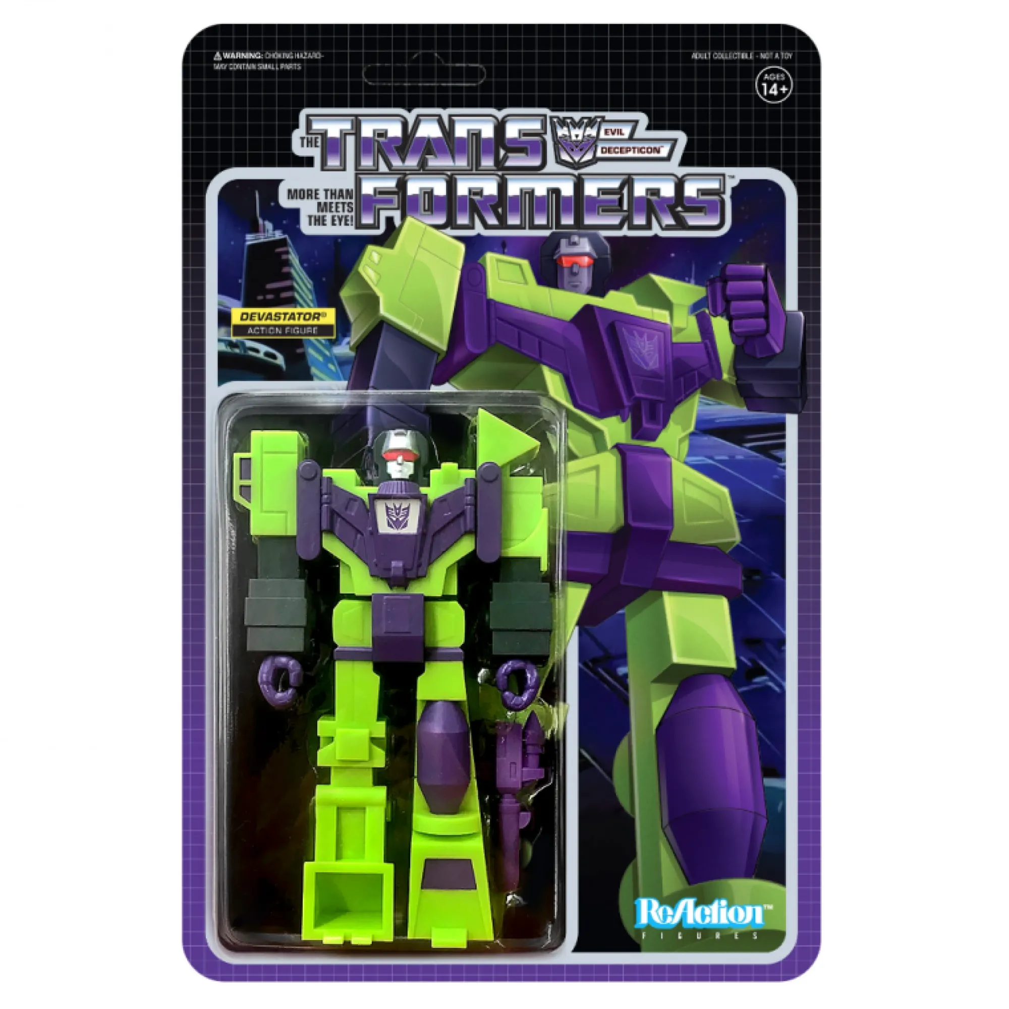 Super7 Reaction | Reaction Transformers<TRANSFORMERS DEVASTATOR -  REACTION Action FIGURE