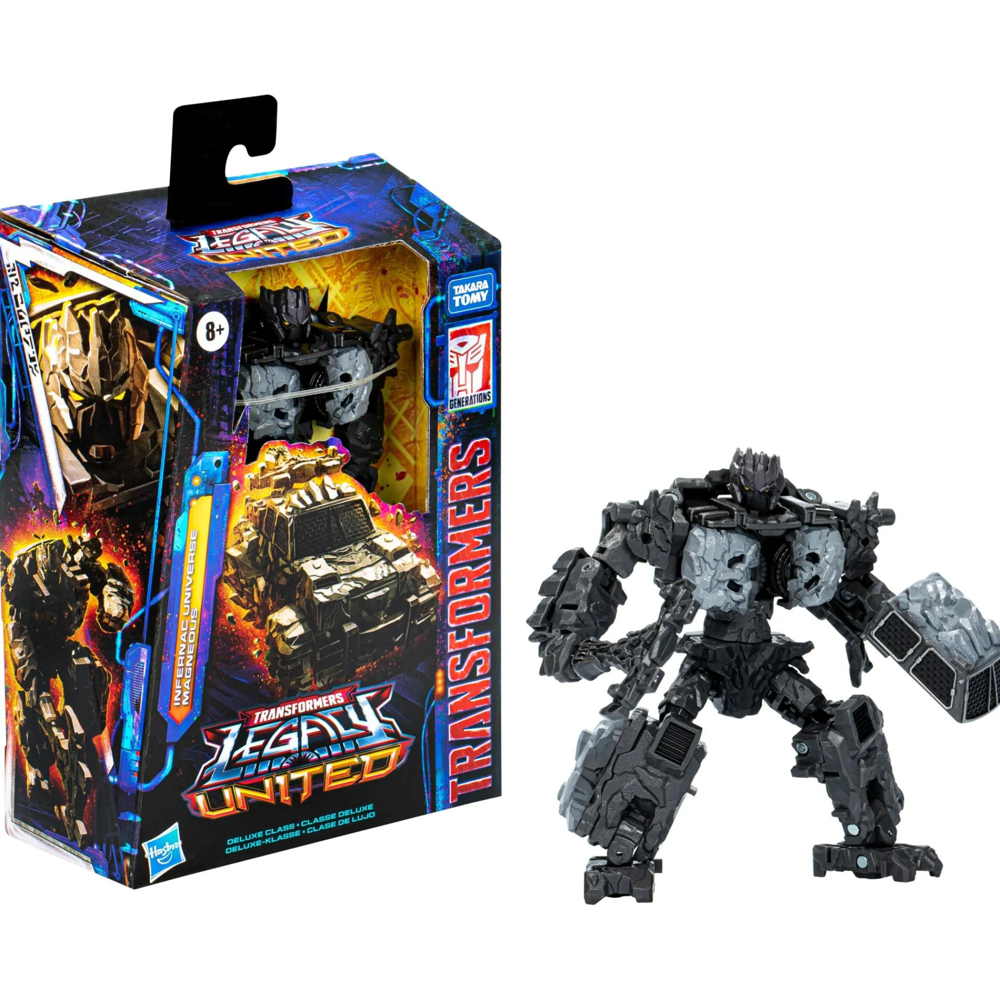 Hasbro Deluxe Class<Transformers Generations Legacy Deluxe Class Action Figure - Magneous