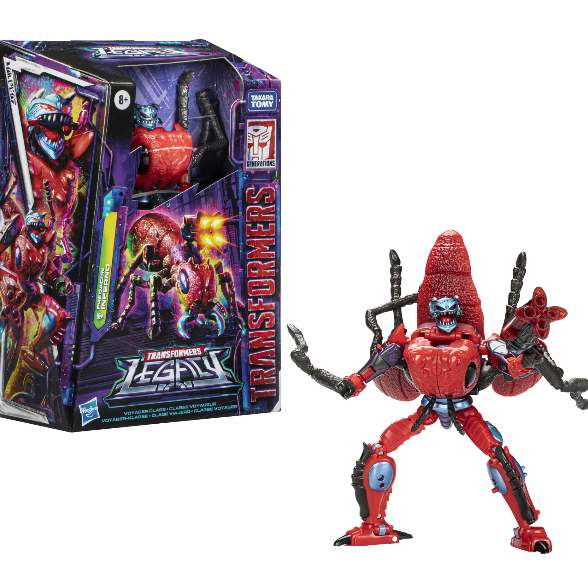 Hasbro Voyager Class | Sale<Transformers Generations Legacy Voyager Action Figure - Predacon Inferno