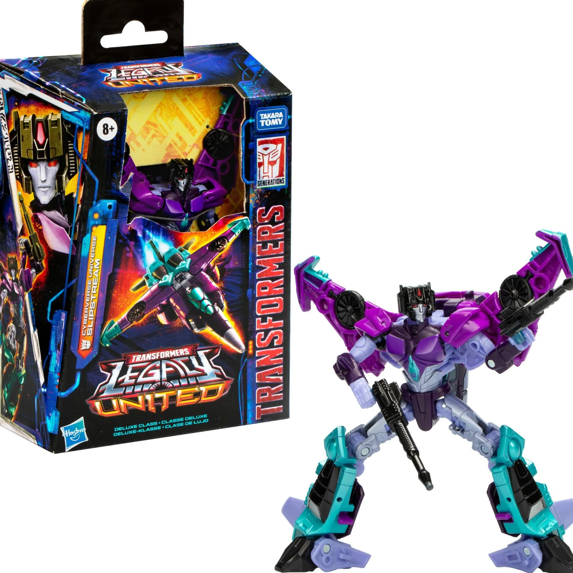 Hasbro Deluxe Class<Transformers Legacy United Deluxe Class Action Figure - Slipstream