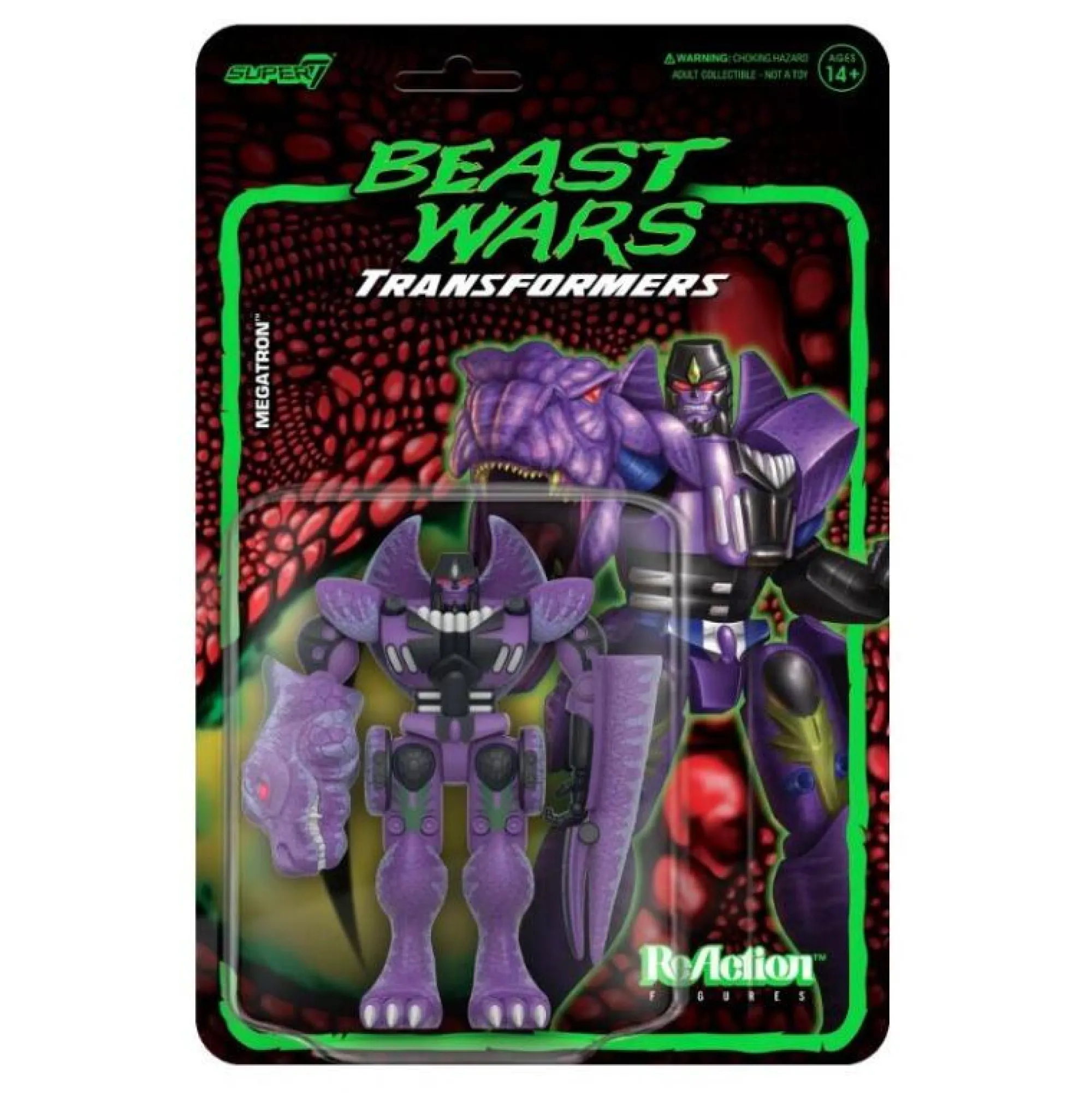 Super7 Reaction Transformers | Reaction<Transformers ReAction Action Figure Wave 7 - Beast Wars Megatron