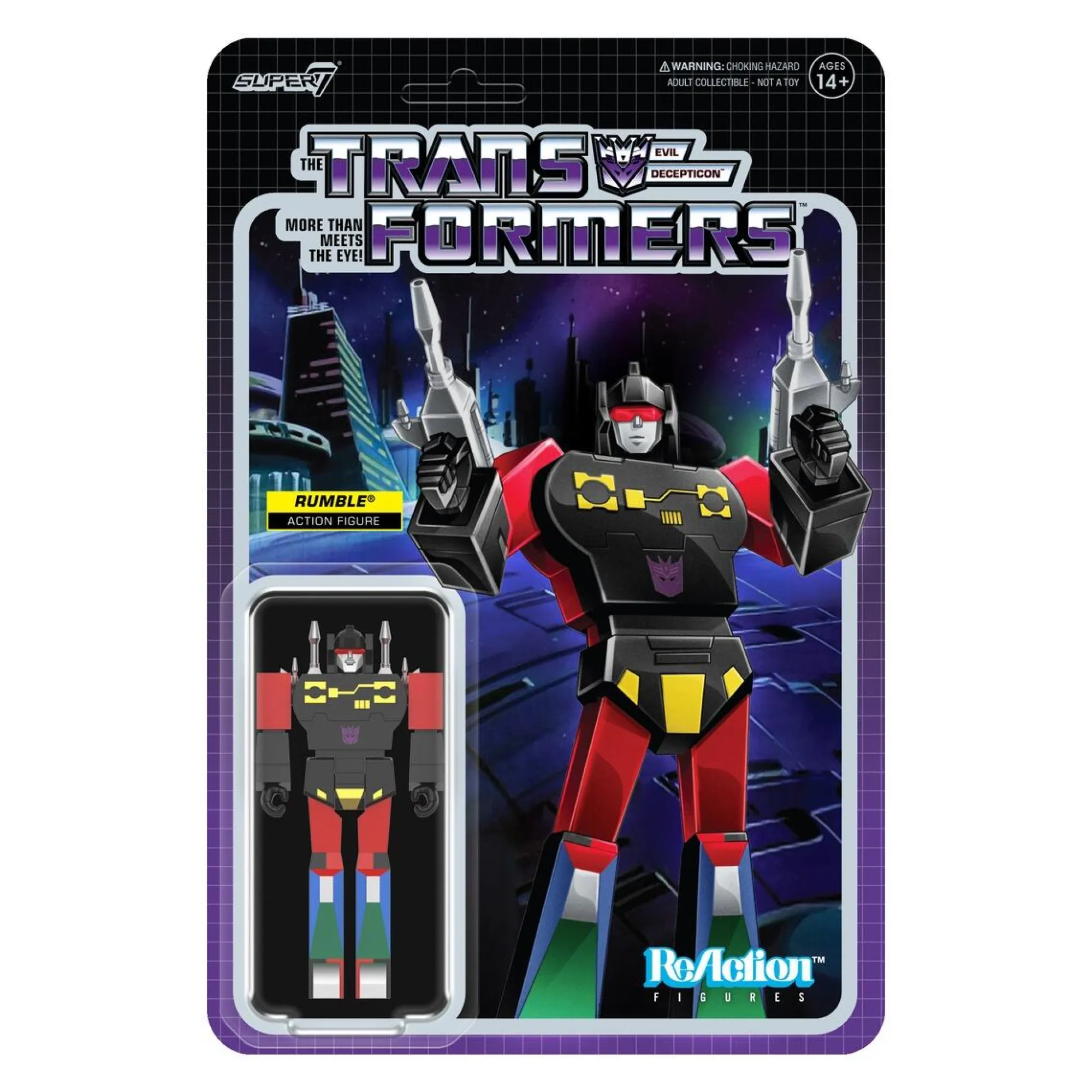 Super7 Reaction | Reaction Transformers<Transformers ReAction Action Figure Wave 8 - Rumble (Red Version)