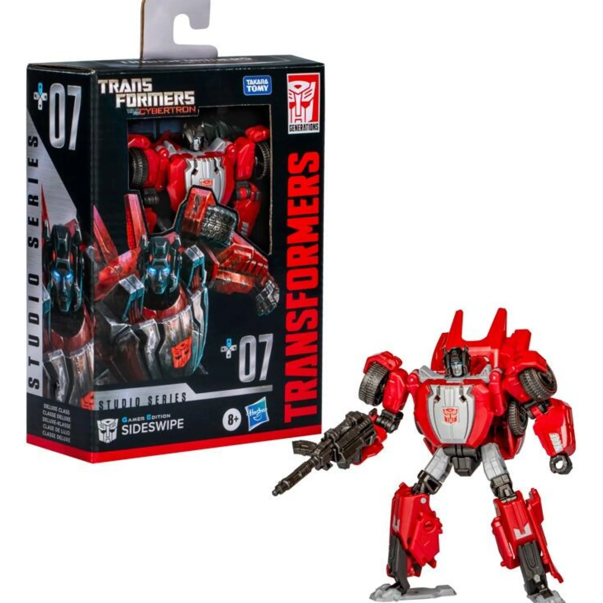 Hasbro Deluxe Class<Transformers Studio Series Deluxe Class Action Figure - Sideswipe