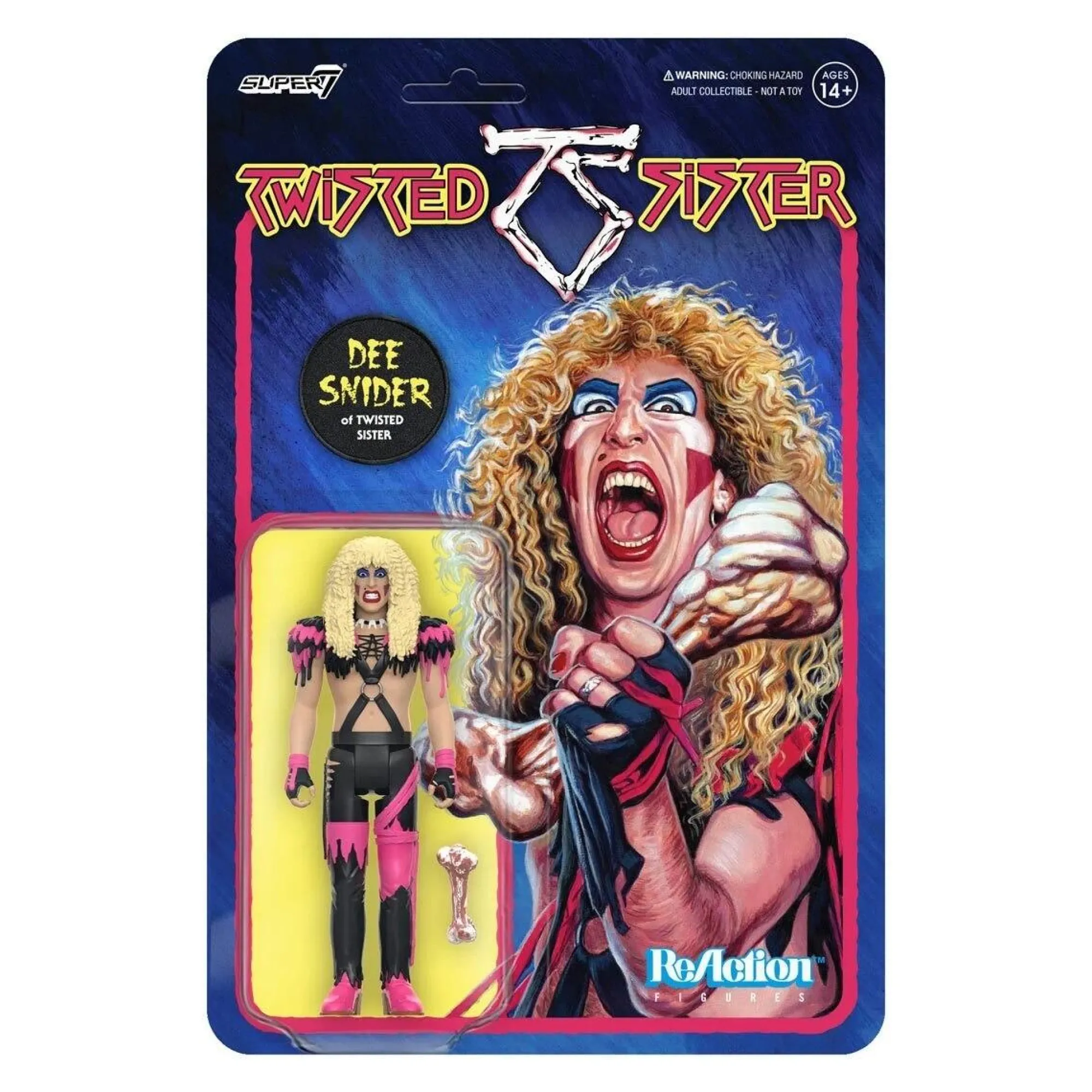 Super7 Reaction | Music<Twisted Sister ReAction Action Figure - Dee Snider