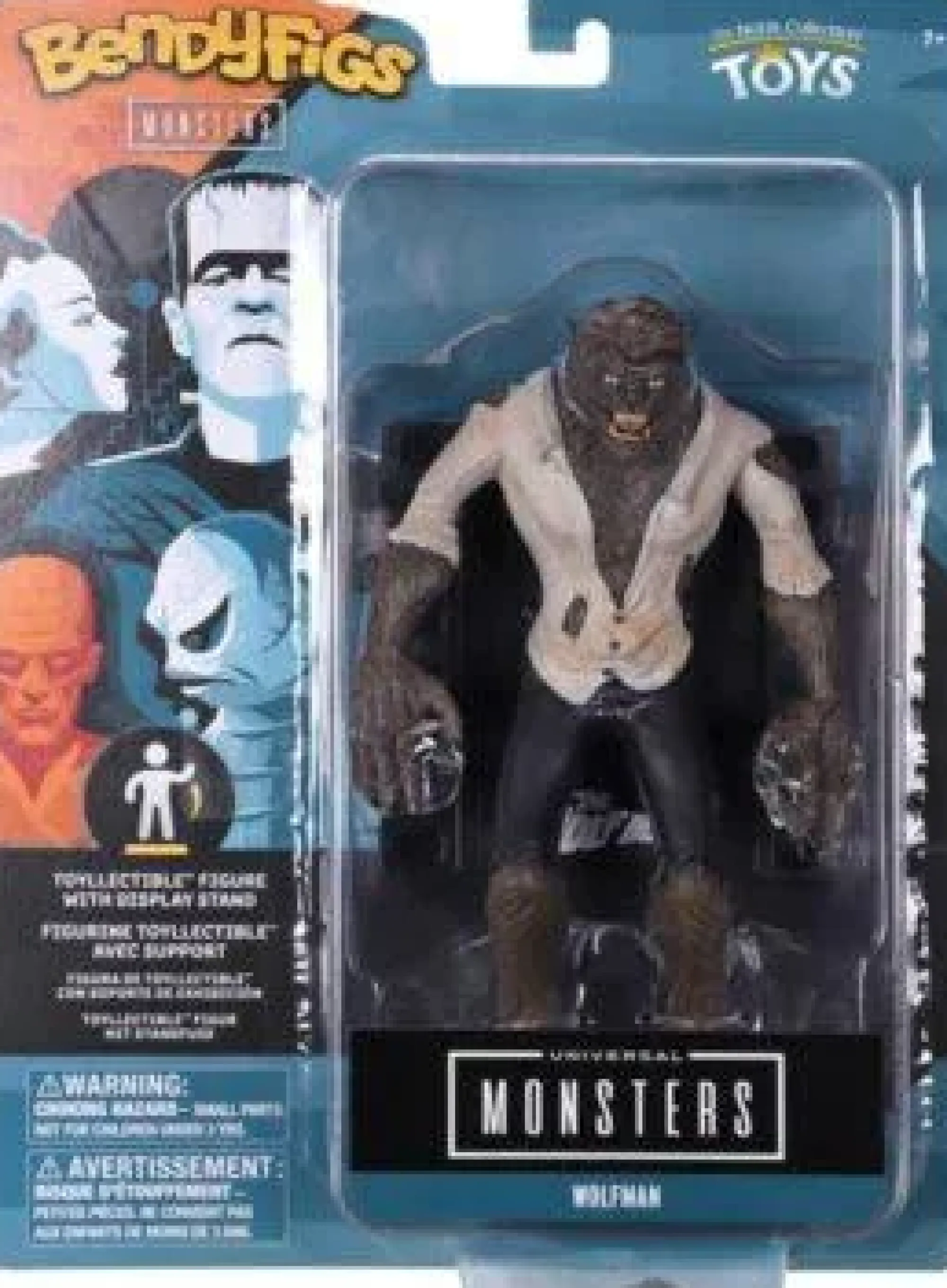 Noble Collection Universal Monsters | Bendyfigs<Universal Monsters Bendyfigs Action Figure - Wolfman