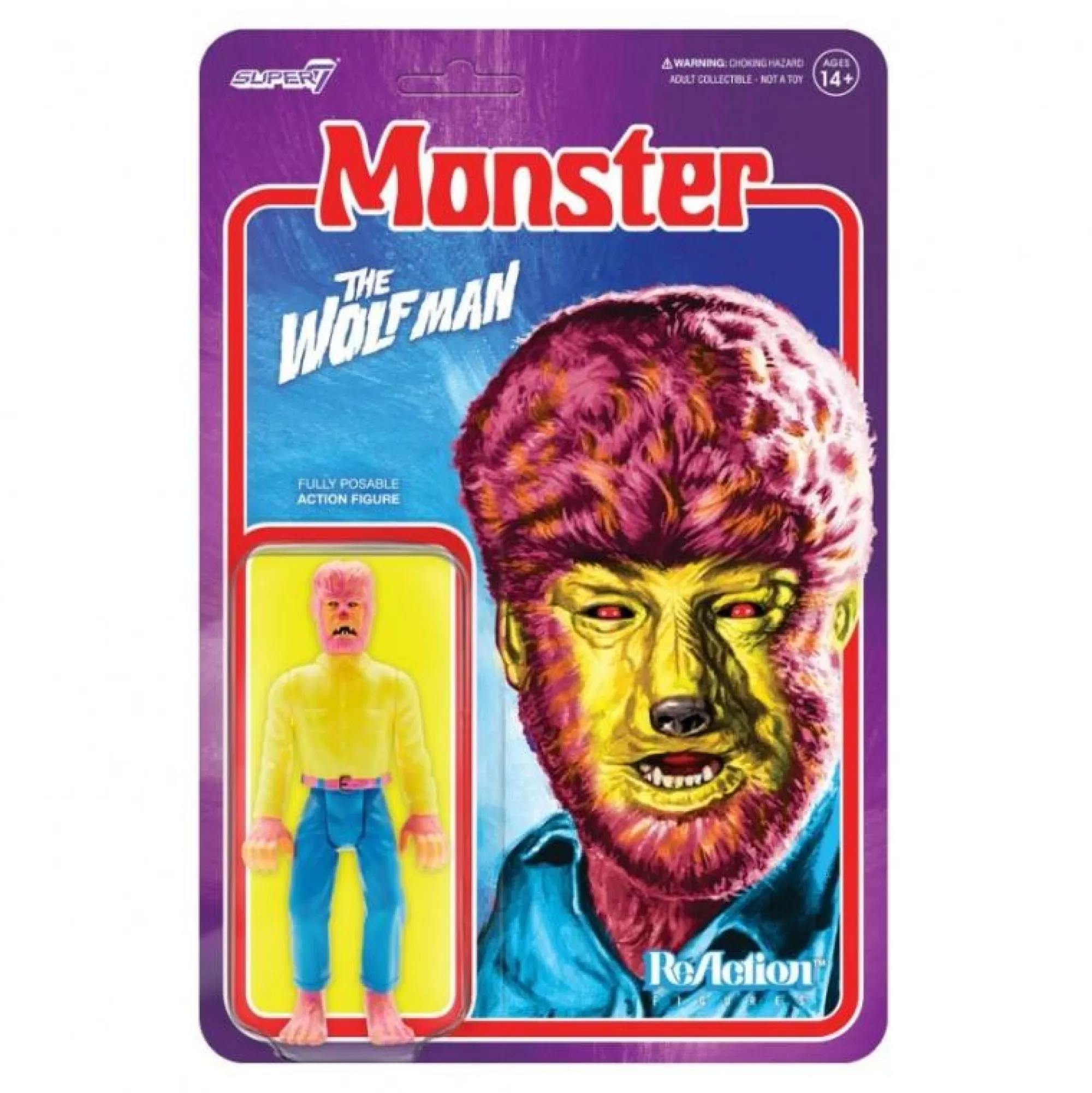 Super7 Reaction | Universal Monsters<Universal Monsters ReAction Action Figure - The Wolfman (Costume Colours)