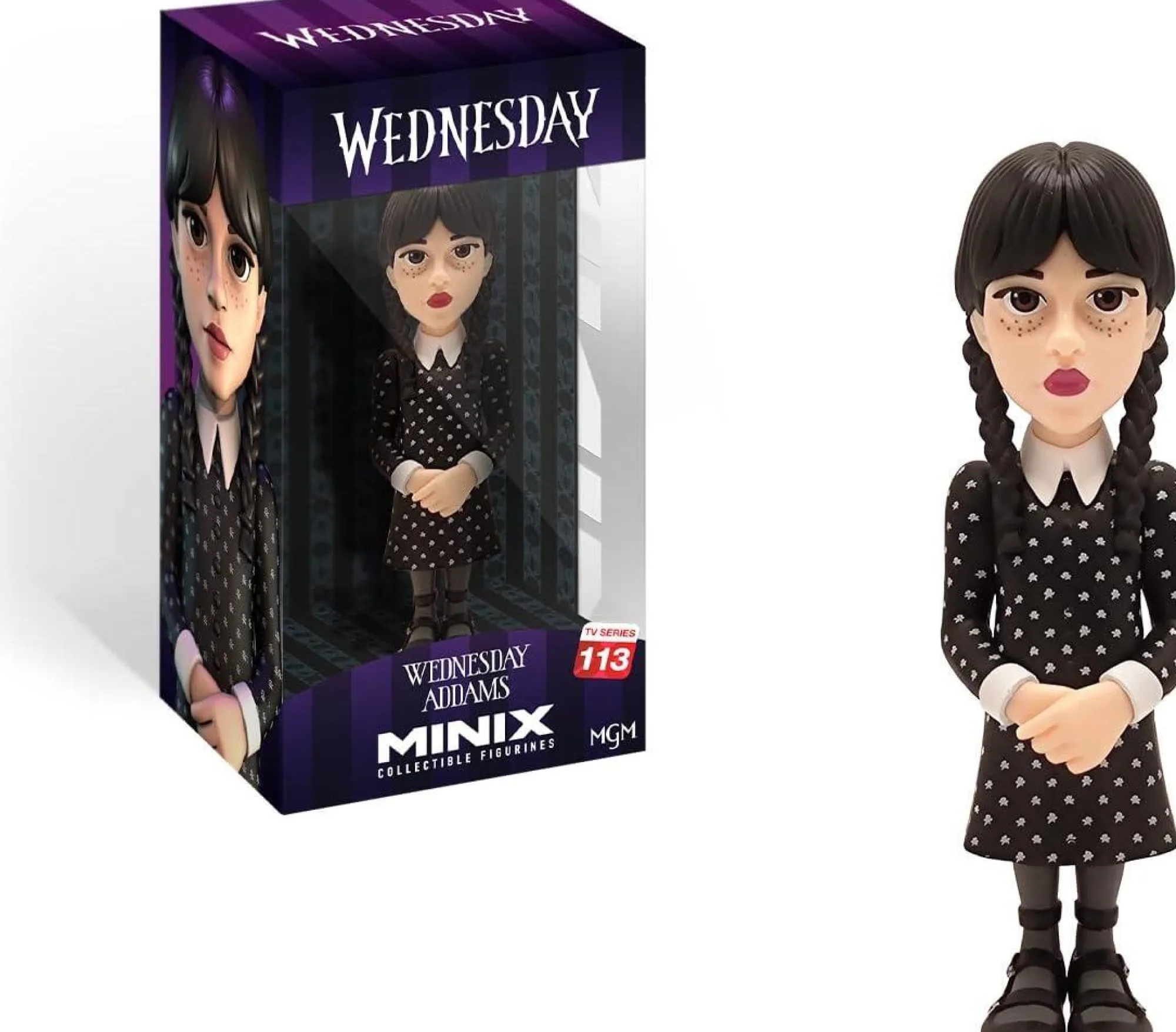 Minix Collectible Figurines Minix Collectible Figurines<Wednesday Minix 5 Inch Collectible Figurine - Wednesday Addams