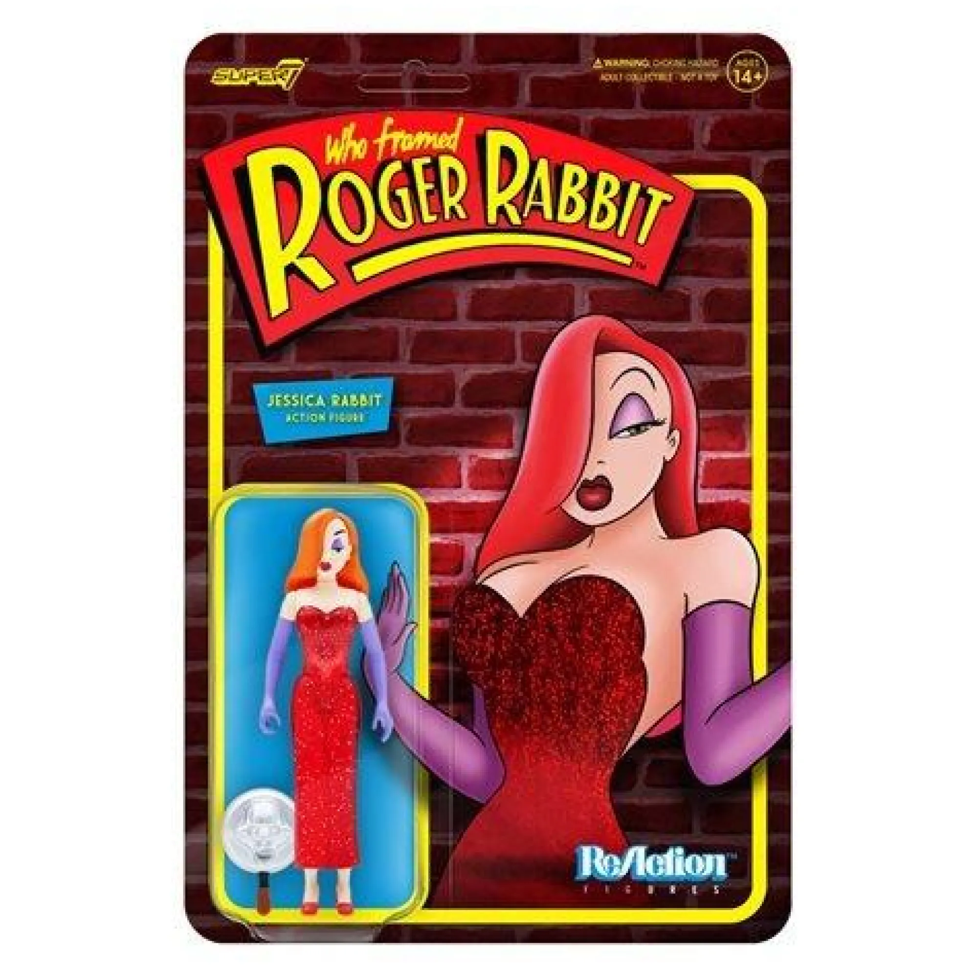 Super7 Reaction<Who Framed Roger Rabbit ReAction Action Figure - Jessica Rabbit