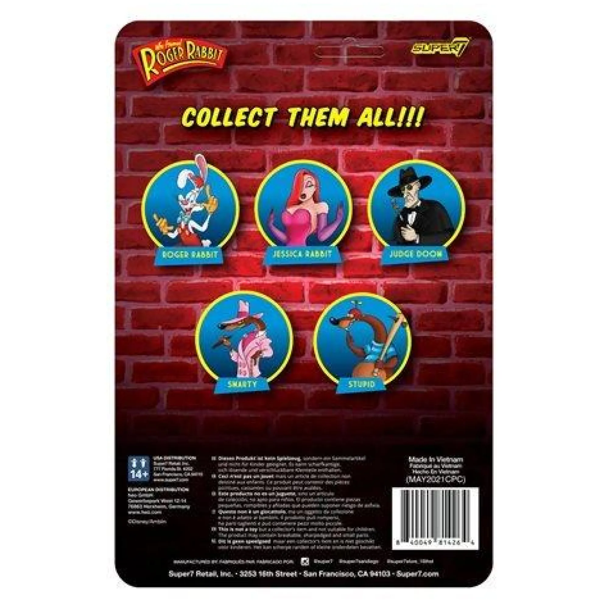 Super7 Reaction<Who Framed Roger Rabbit ReAction Action Figure - Jessica Rabbit