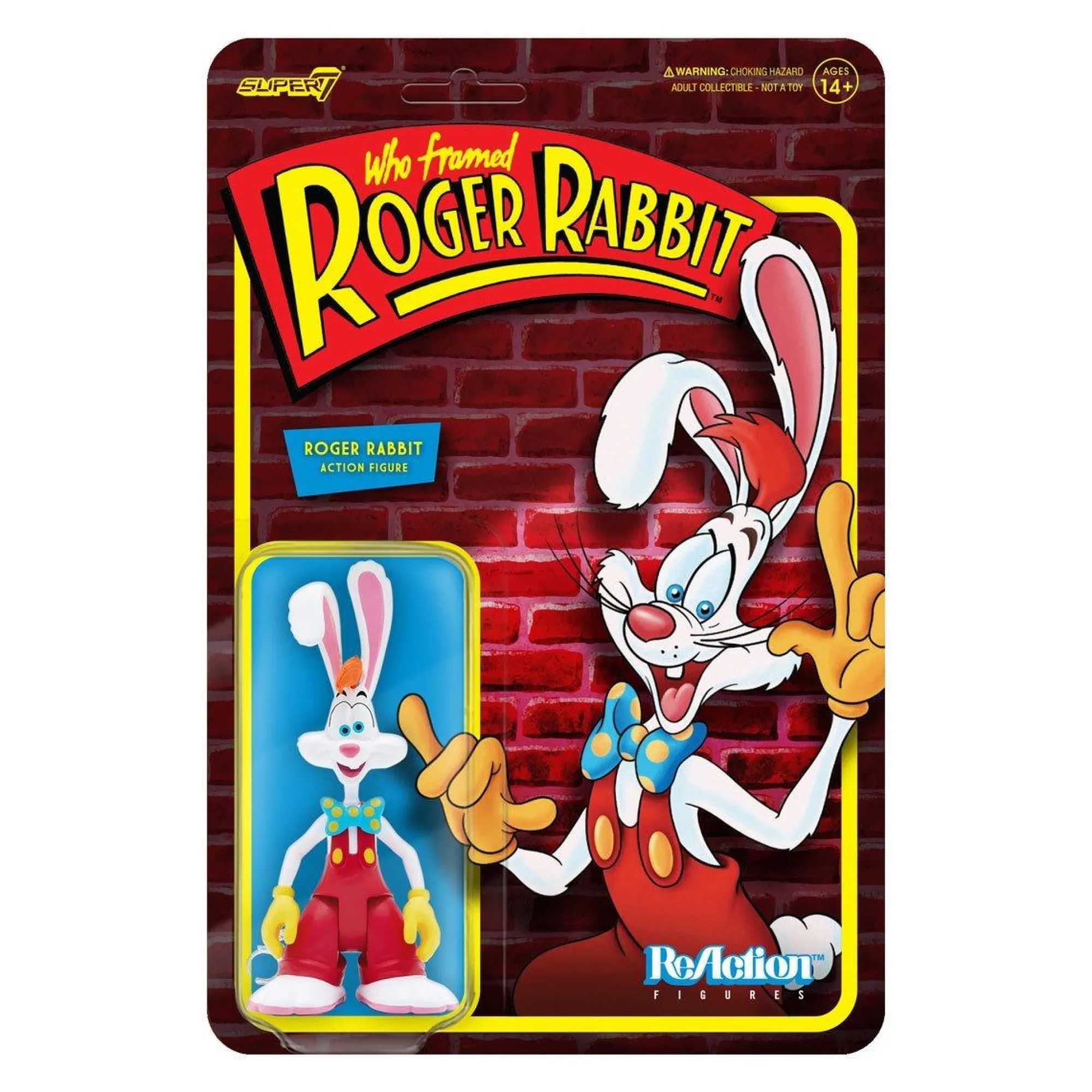 Super7 Reaction<Who Framed Roger Rabbit ReAction Action Figure - Roger Rabbit