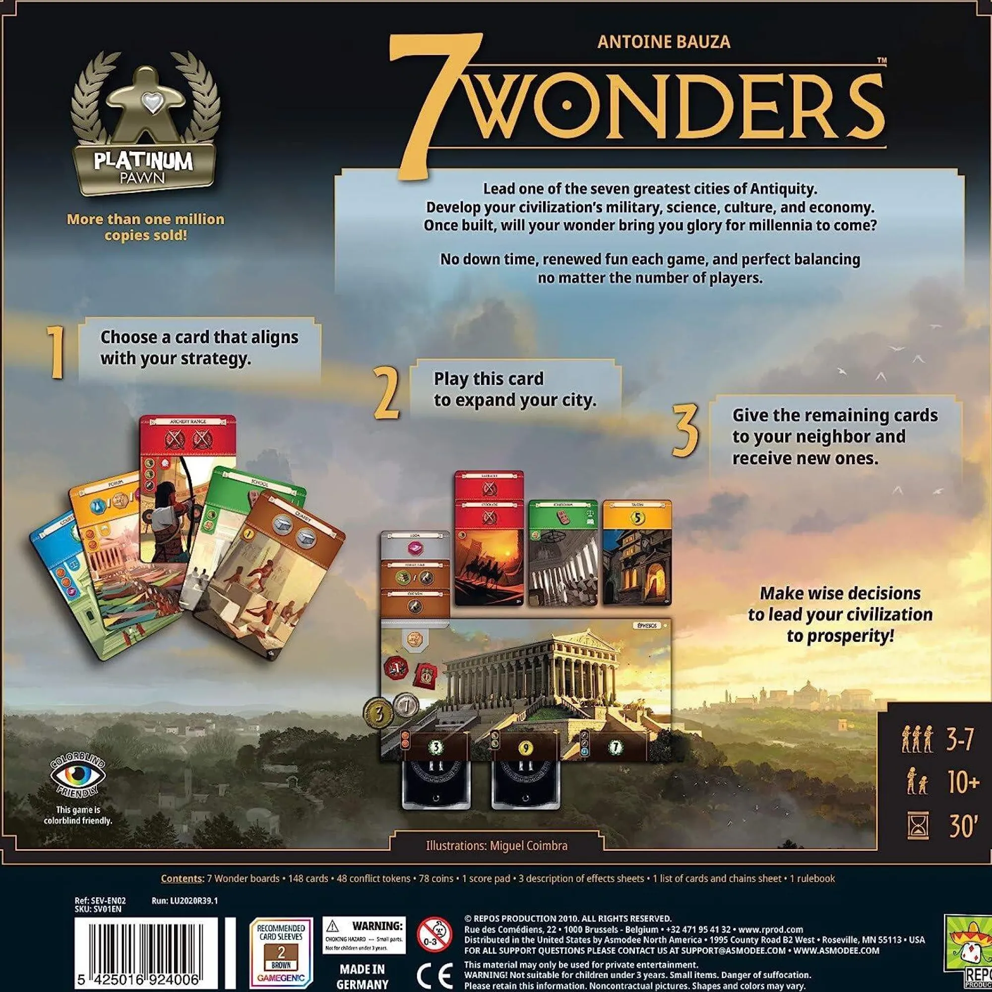 Repos 4+ Player Games | 2 Player Games<7 Wonders Board Game