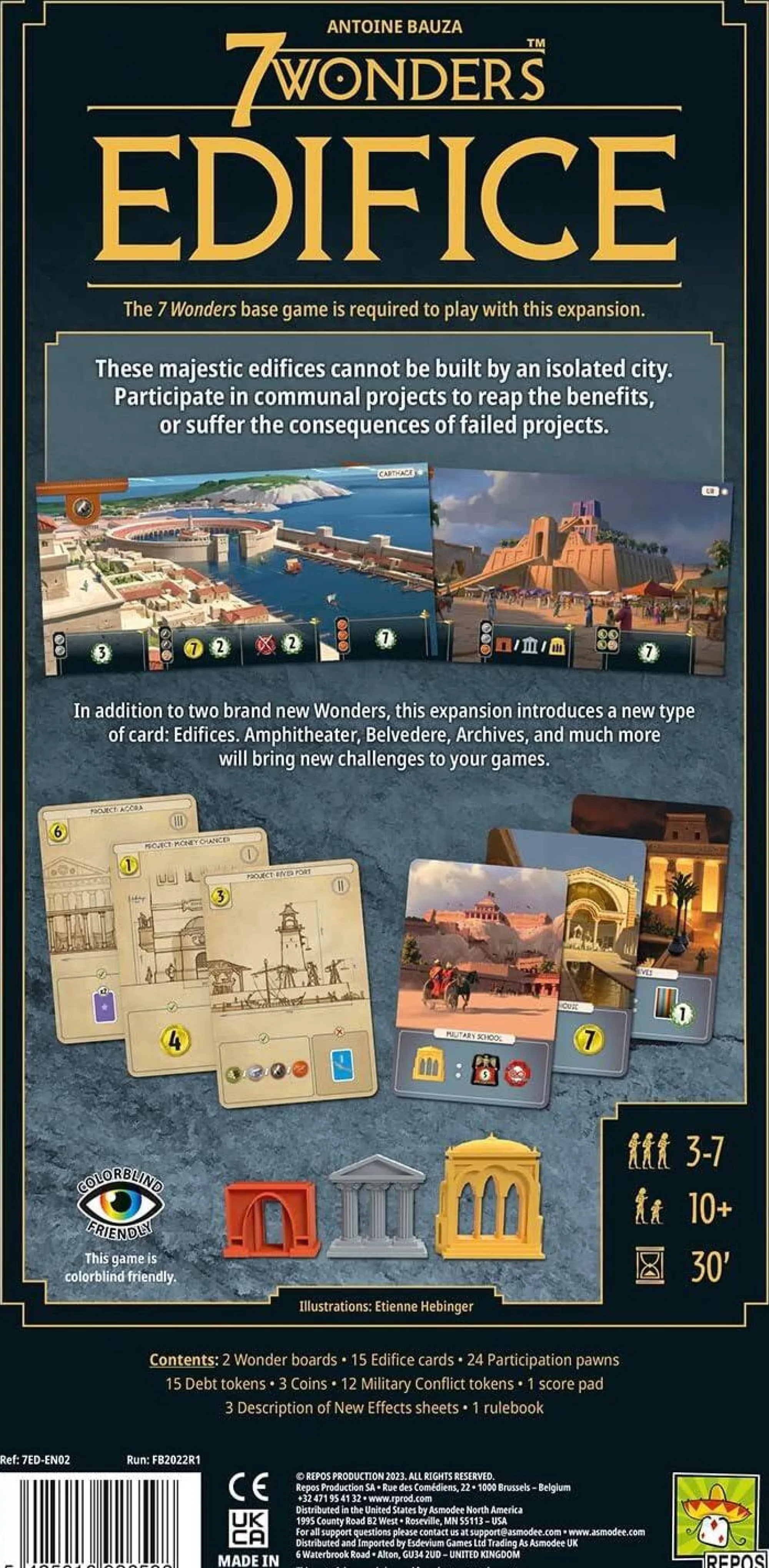 Repos Board & Card Games<7 Wonders Edifice Expansion Pack